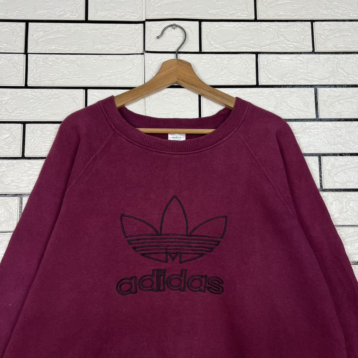 Adidas Vintage 90s ADIDAS Privasport Big Logo Sweatshirt #4026-C183 Size US M / EU 48-50 / 2 - 2 Thumbnail