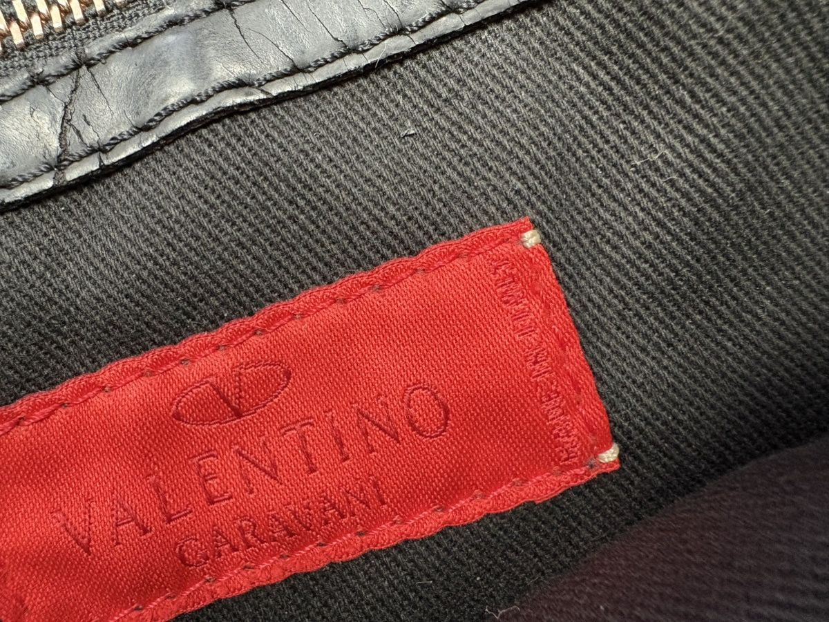 Valentino Valentino Garavani Black Patent Tote Shoulder Bow Bag Size ONE SIZE - 12 Thumbnail