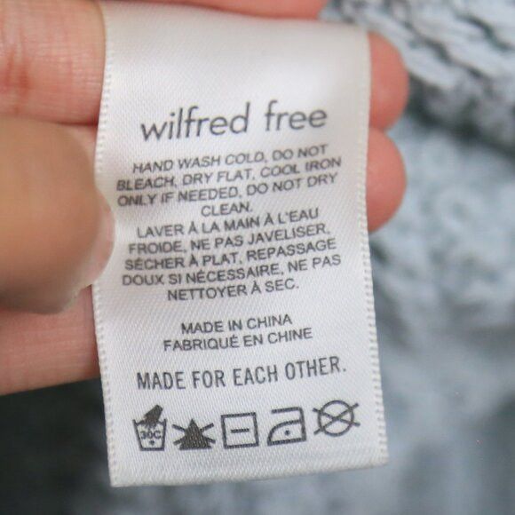 Aritzia Aritzia Wilfred Free Afterglow Glacier Blue Mesh Sweater Size S / US 4 / IT 40 - 5 Thumbnail