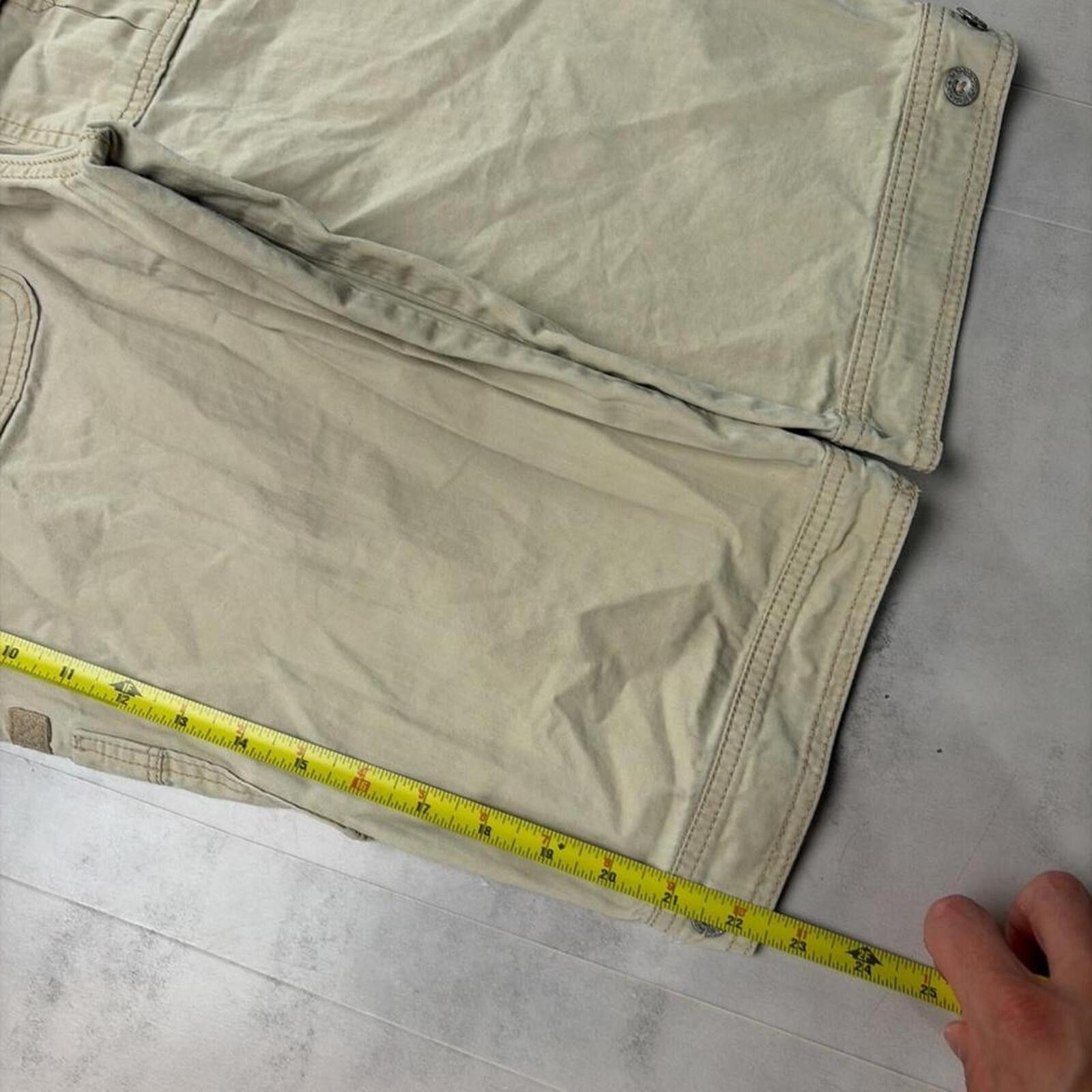 Levi's Y2K Tan Levi’s Grunge Gothic Cargo Capri Pants Size 30" / US 8 / IT 44 - 7 Thumbnail