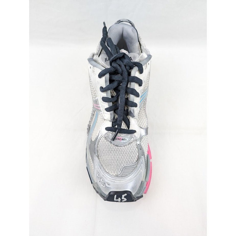 Balenciaga o1rshd1 Mesh Rubber Runners in Eggsh/Grey/Pink/Blue Size US 12 / EU 45 - 7 Thumbnail