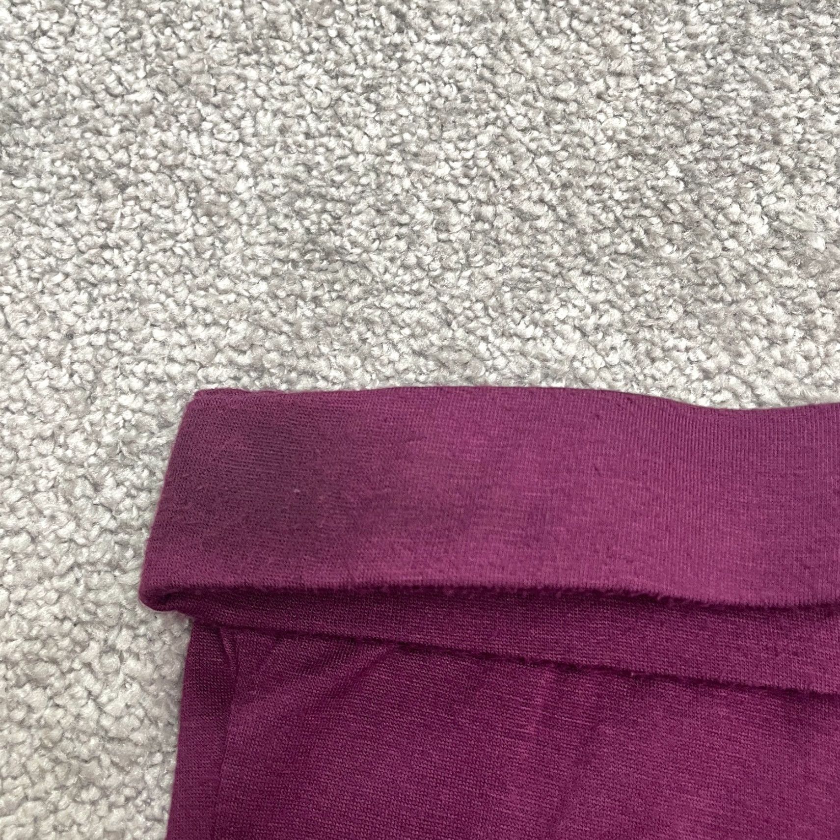 Vintage DJT Skirt Womens Medium Purple Knee Length Stretch Casual 30in 18in Knit Viscose Spandex Logo High Rise Front-Printed? Wait no. Size 32" / US 10 / IT 46 - 4 Thumbnail