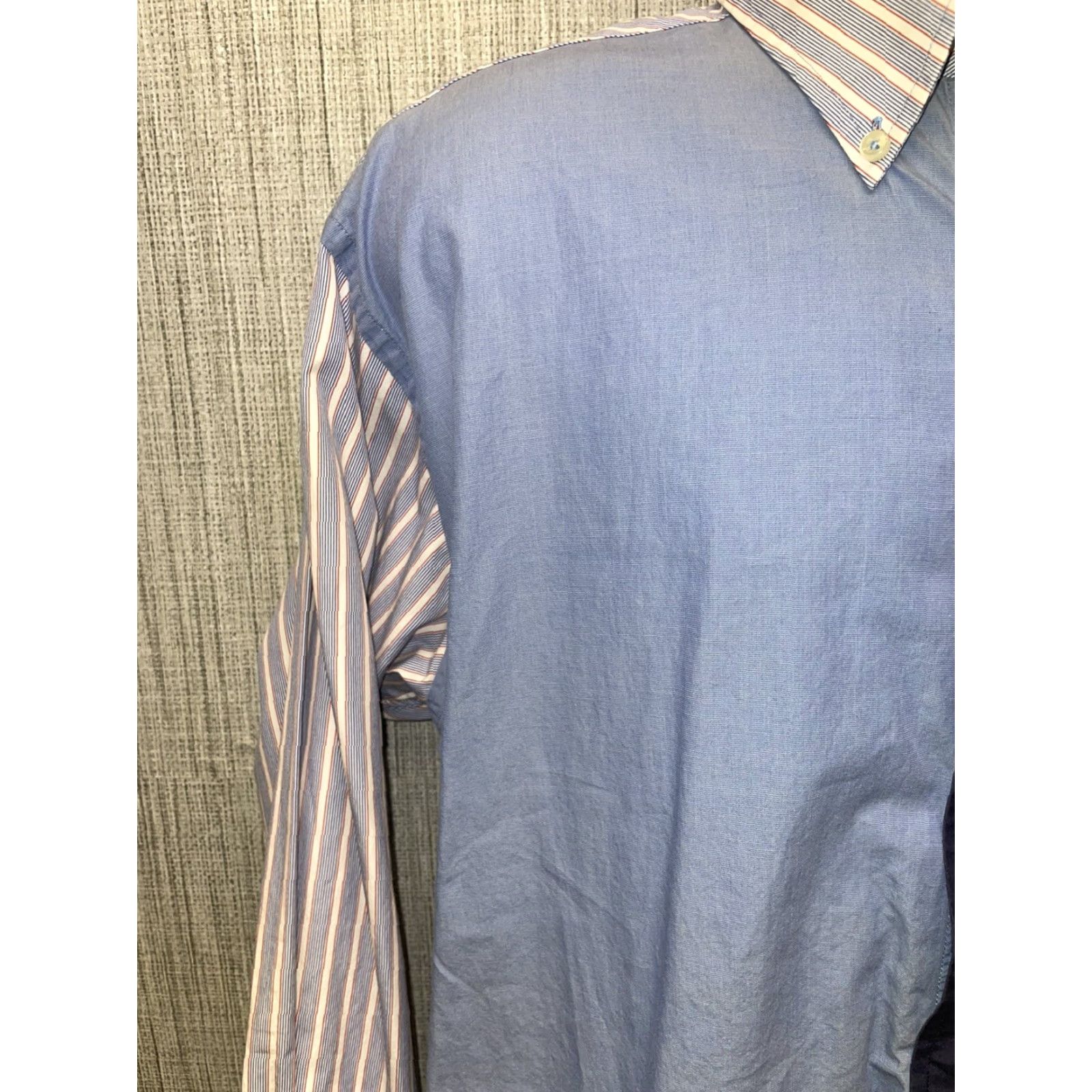 Tommy Hilfiger Tommy Hilfiger Button-Down Shirt Mens L Blue Multicolor Long Sleeve Button-Up Shirt Size US L / EU 52-54 / 3 - 6 Thumbnail