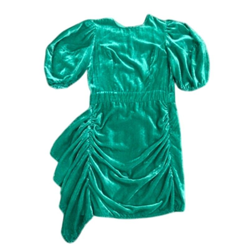RHODE RHODE Mini Velvet Pia Dress in Green, Size US 0 Size XS / US 0-2 / IT 36-38 - 4 Thumbnail
