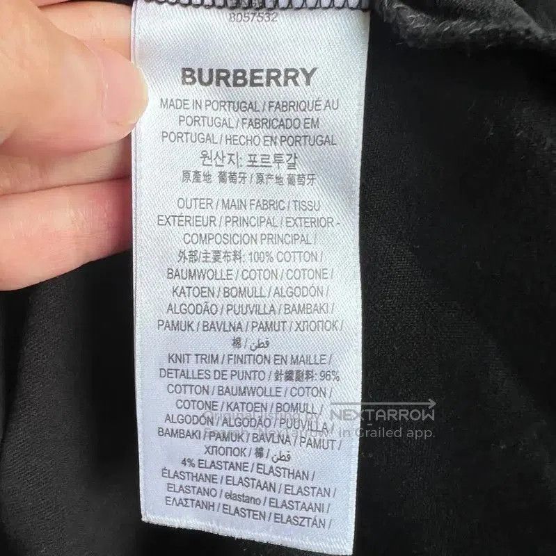 Burberry Burberry Black Cotton Graphic Tee for Men. Size US S / EU 44-46 / 1 - 7 Thumbnail