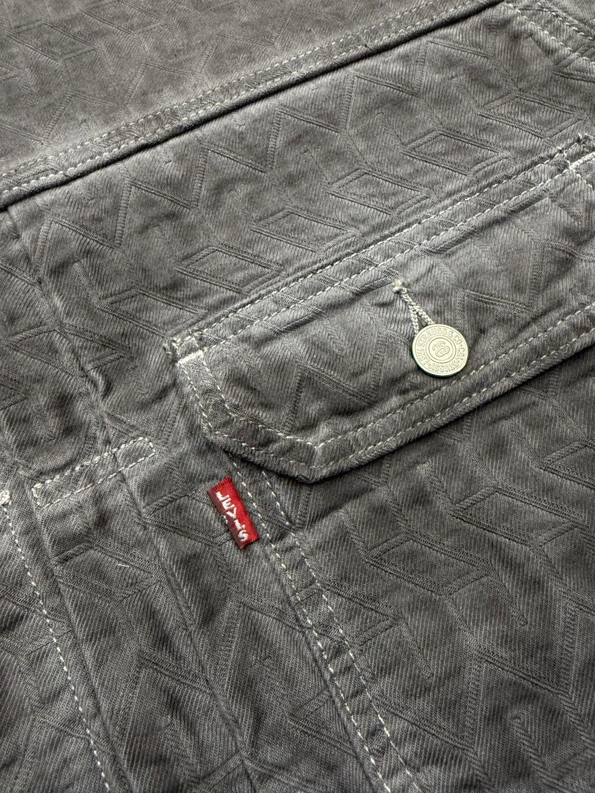 Levi's × Stussy STUSSY x LEVI’S JACQUARD TRUCKER JACKET – SIZE L – BRAND NEW Size US L / EU 52-54 / 3 - 3 Thumbnail