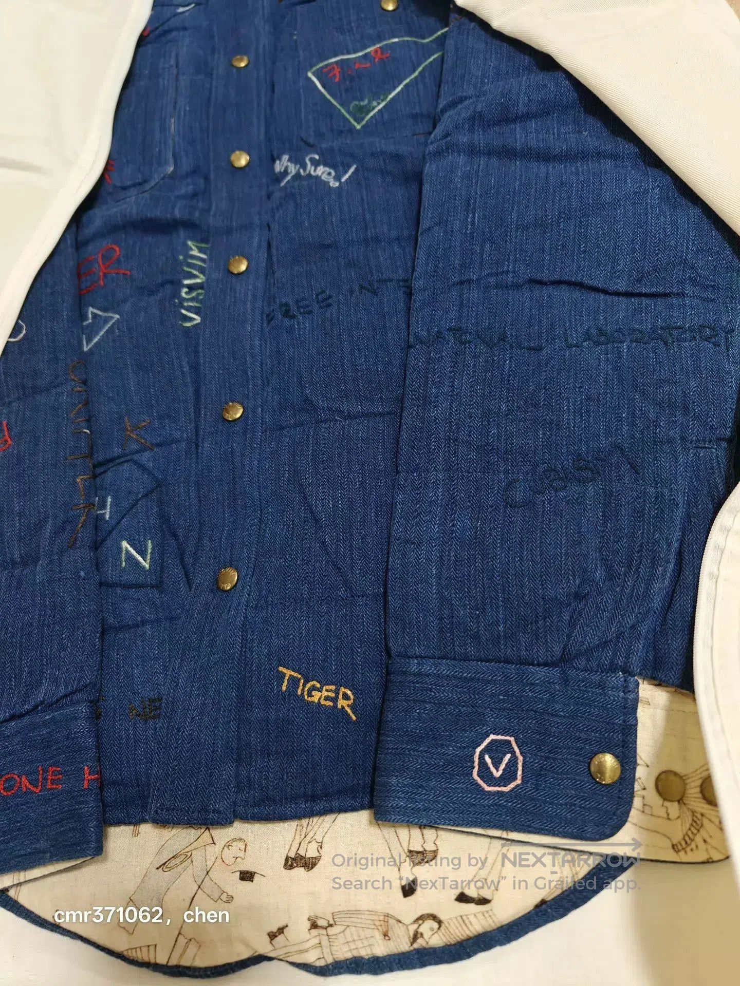 Visvim Blue Embroidered Long Sleeve Button. Size US M / EU 48-50 / 2 - 9 Thumbnail