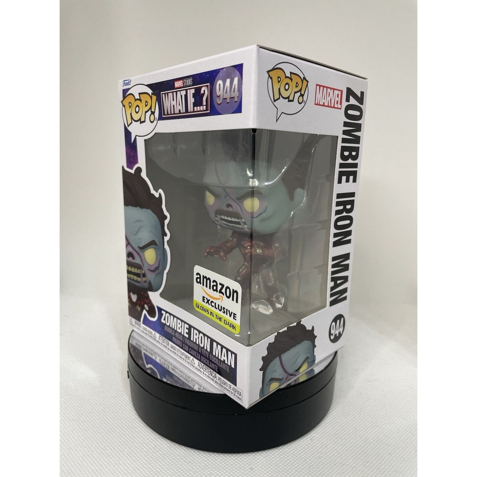 Marvel Comics Funko Pop! Zombie Iron Man 944 GITD Amazon Exclusive Size ONE SIZE - 2 Thumbnail