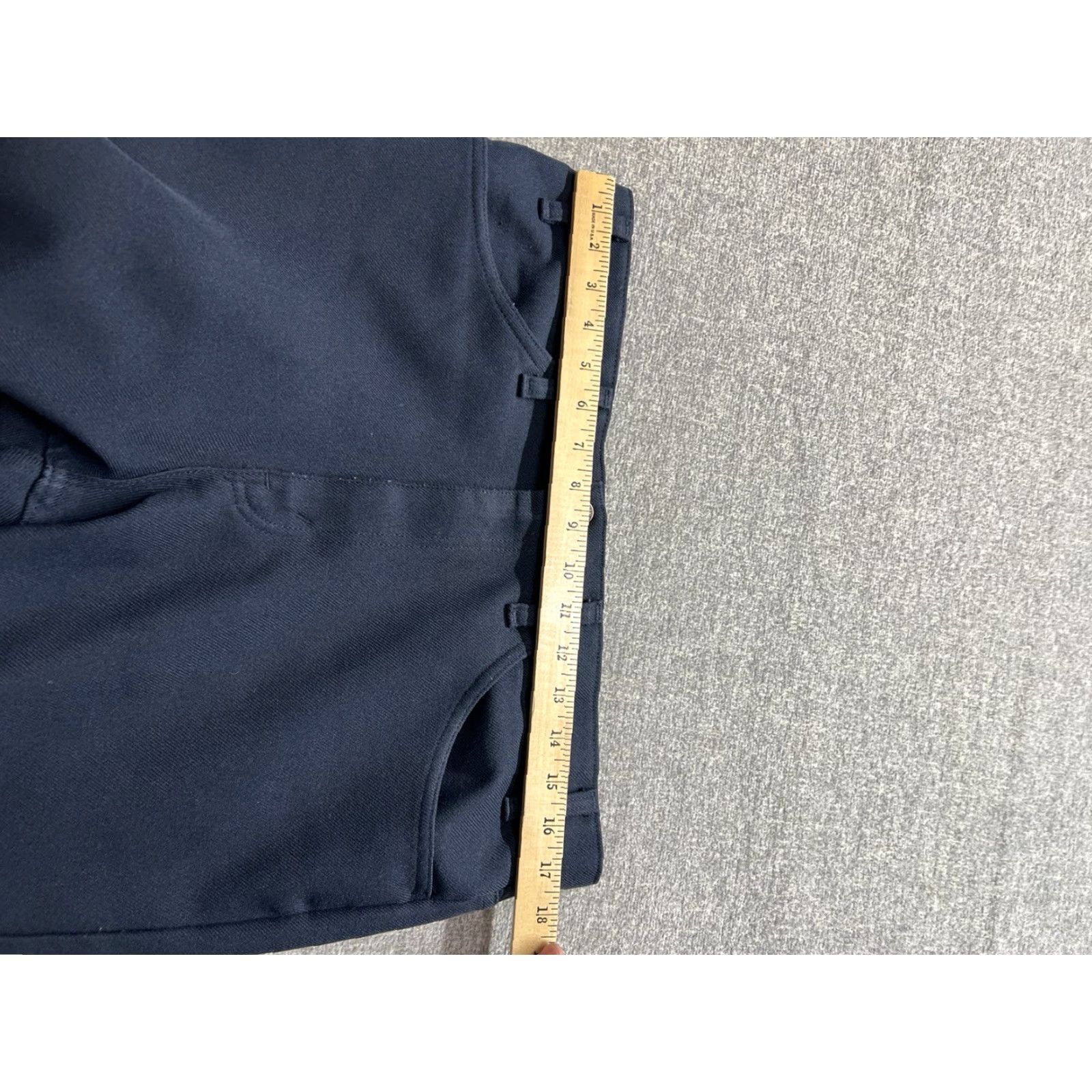 Levi's VINTAGE Levi's Action Slacks Navy Blue Polyester Pants USA 35x32 Mens Pants Straight Front 35 Regular Size NS Blue 1980s Size US 35 - 5 Thumbnail