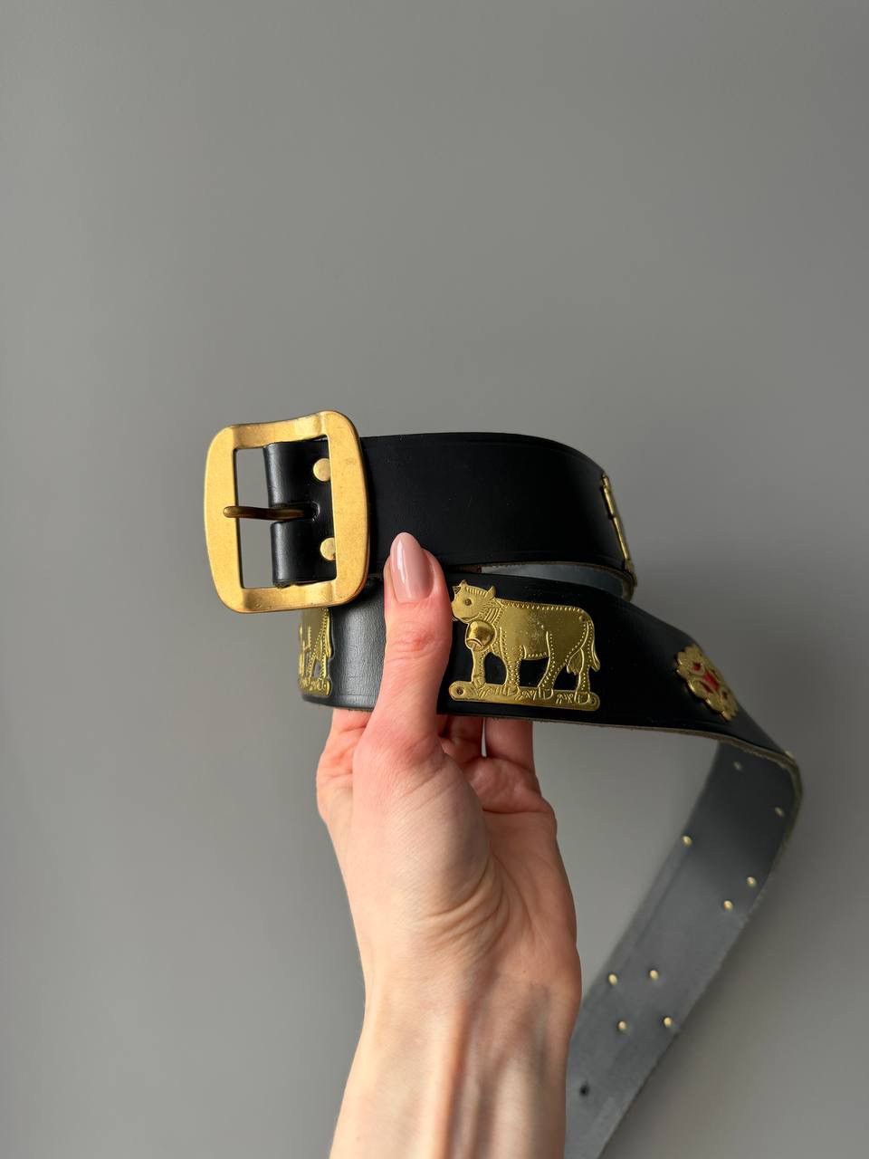 Etro ETRO Leather Belt Black 115/130 Size ONE SIZE - 1 Thumbnail