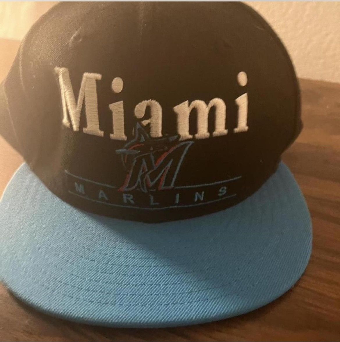 New Era Miami marlins black and blue snap back Size ONE SIZE - 1 Thumbnail