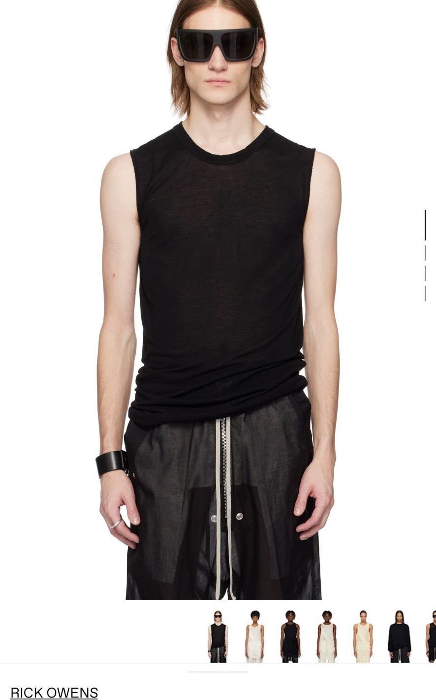 Rick Owens Rick Owens Basic SL Tee in Black Size US XL / EU 56 / 4 - 6 Thumbnail