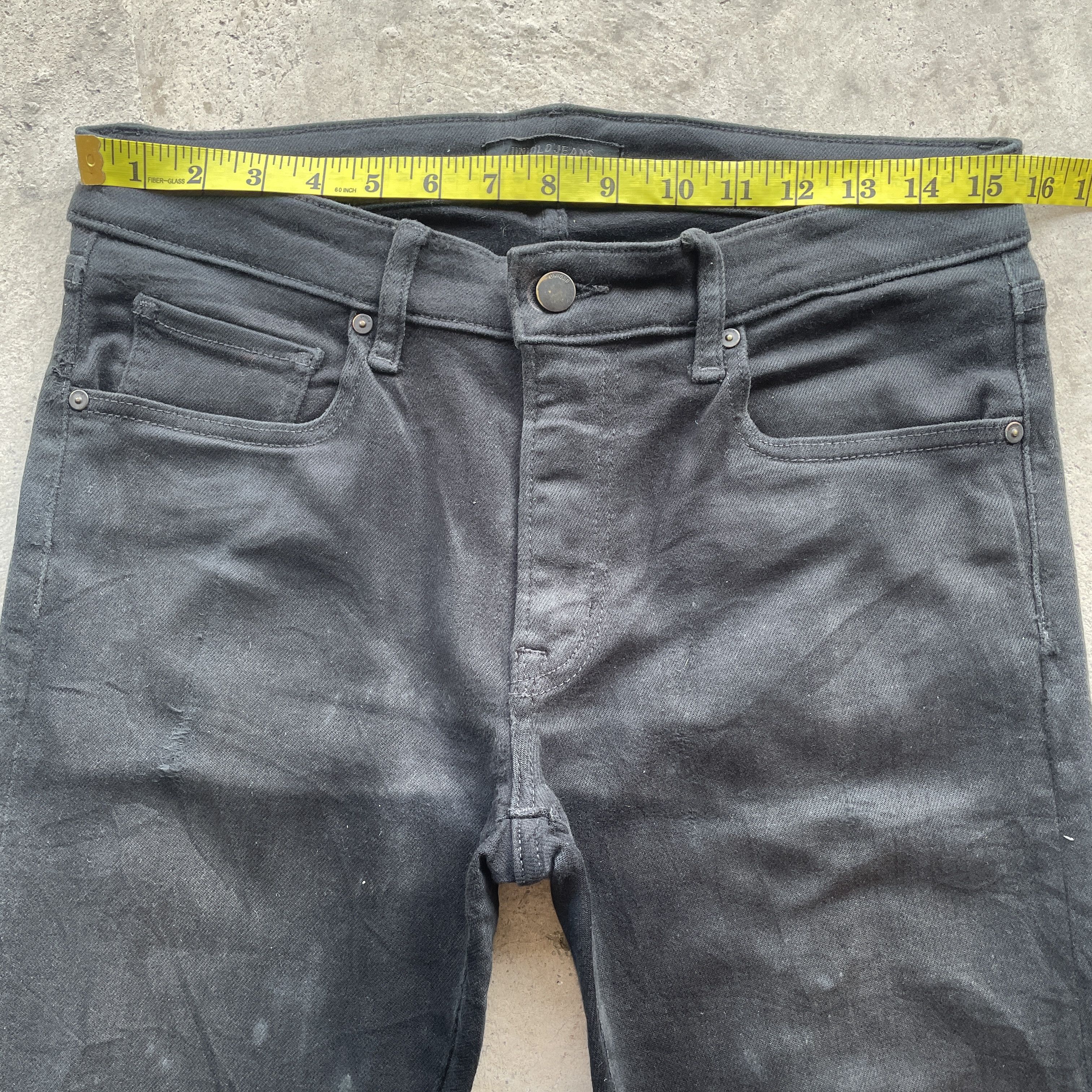 Japanese Brand × Jean W31💥 Vintage Japanese Brand Black Skinny Jeans Denim Pants Size US 31 - 5 Thumbnail