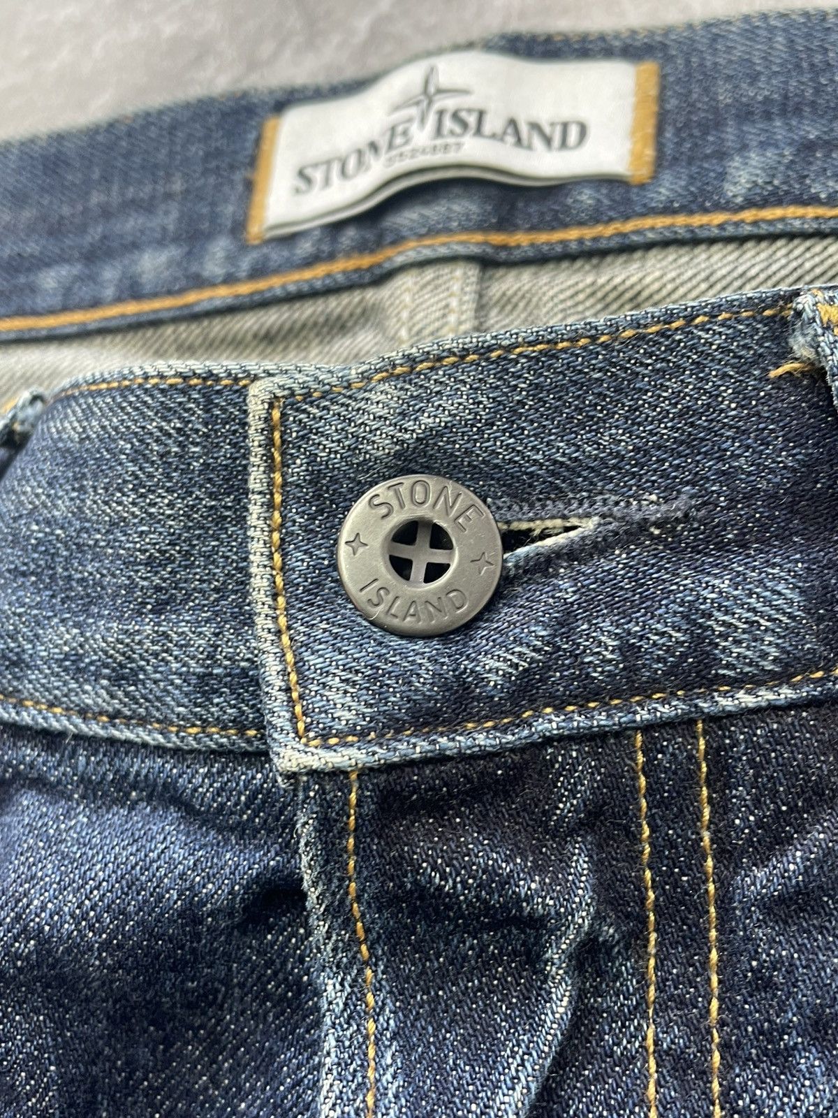 Stone Island Vintage Stone Island Baggy Denim Jeans Patch Logo 90s Y2k Size US 32 / EU 48 - 14 Thumbnail