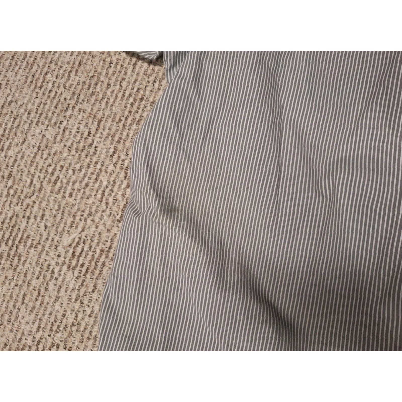 Ben Davis Ben Davis Shirt 3XL Gray Striped USA Made Half Zip Casual Men's Button-Up Short Sleeve Canvas Cotton Blend Polyester Blend Likely Flaws See Photos Size US XXL / EU 58 / 5 - 5 Thumbnail