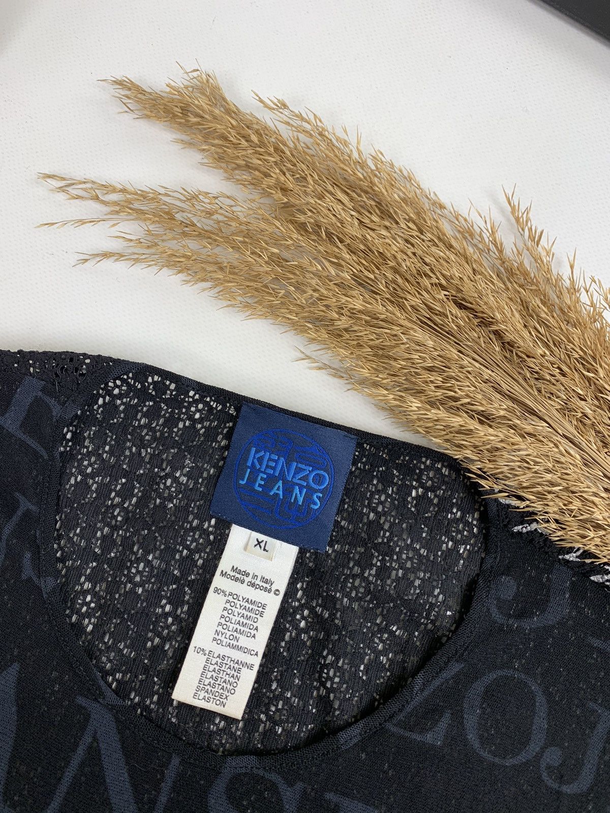 Designer × Kenzo Avant Garde Vintage Kenzo Overprint Blouse Size L / US 10 / IT 46 - 6 Thumbnail