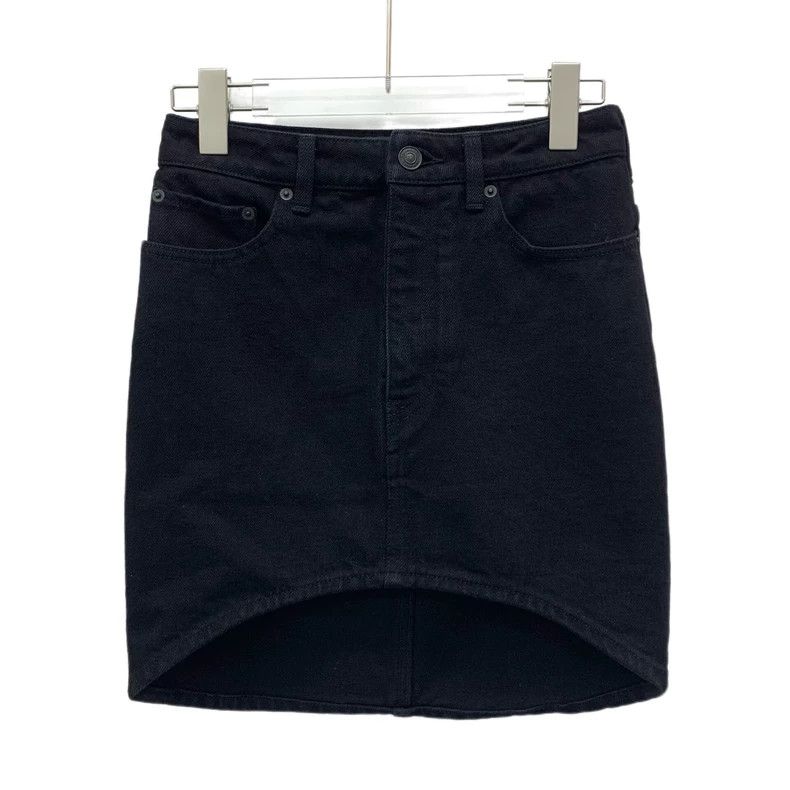 Balenciaga Balenciaga Black cotton casual denim skirt Skirt Size 42" / US 20 - 1 Thumbnail