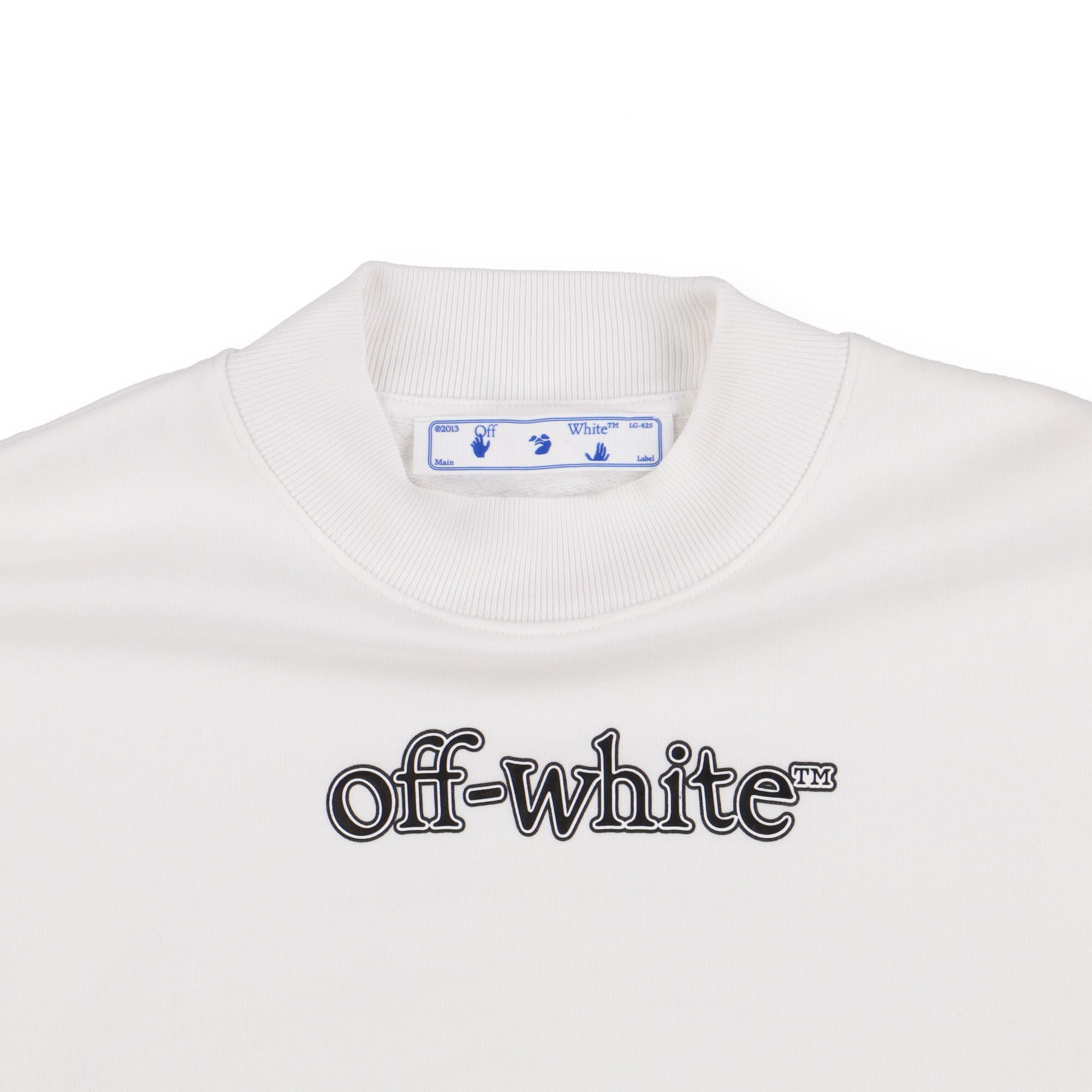 Off-White White Slanted Logo Oversized Skate Sweatshirt Size US S / EU 44-46 / 1 - 5 Thumbnail