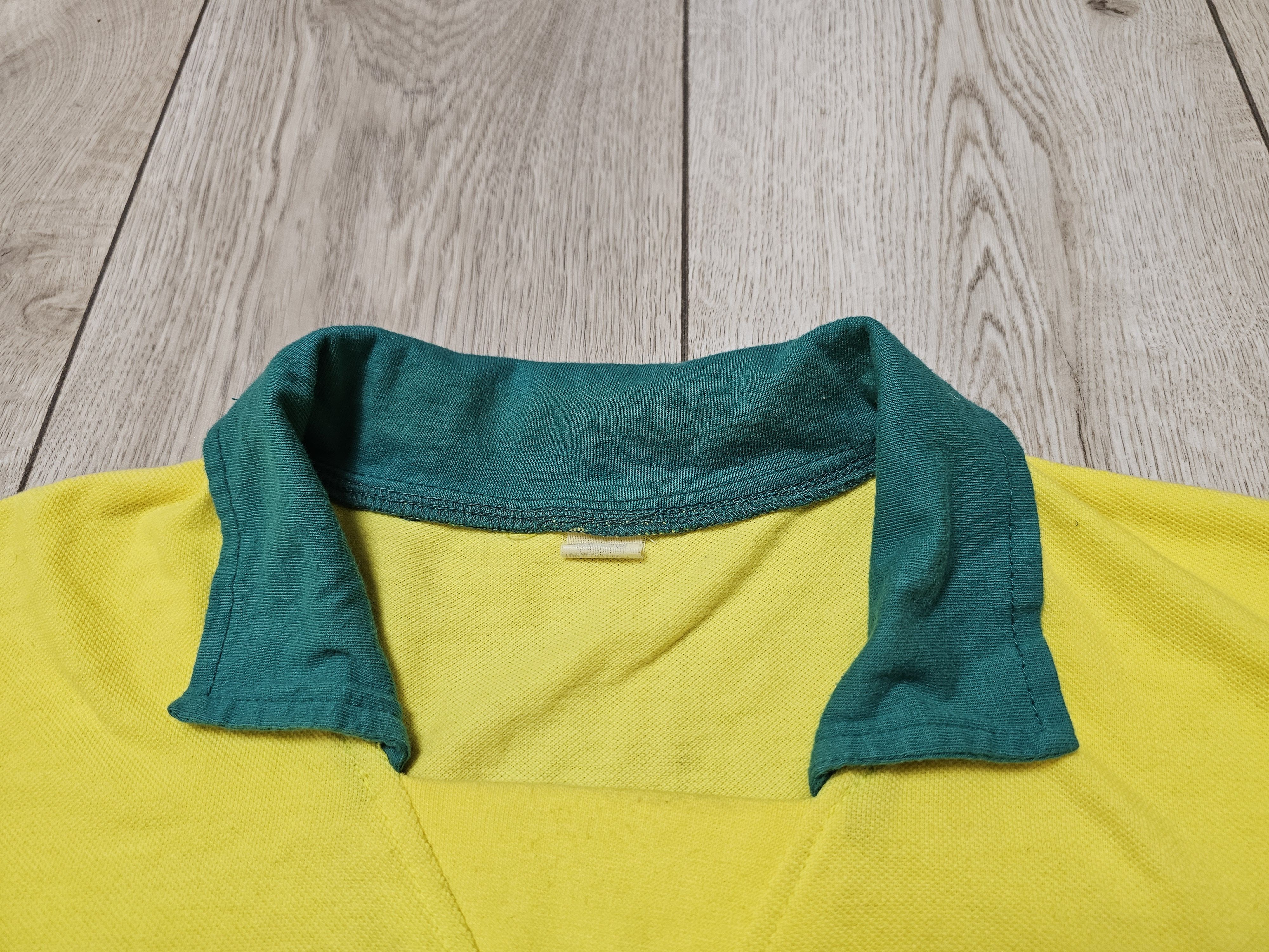 Vintage BRAZIL 1990 COTTON POLO SHIRT VINTAGE FOOTBALL SOCCER JERSEY Size US XXL / EU 58 / 5 - 6 Thumbnail