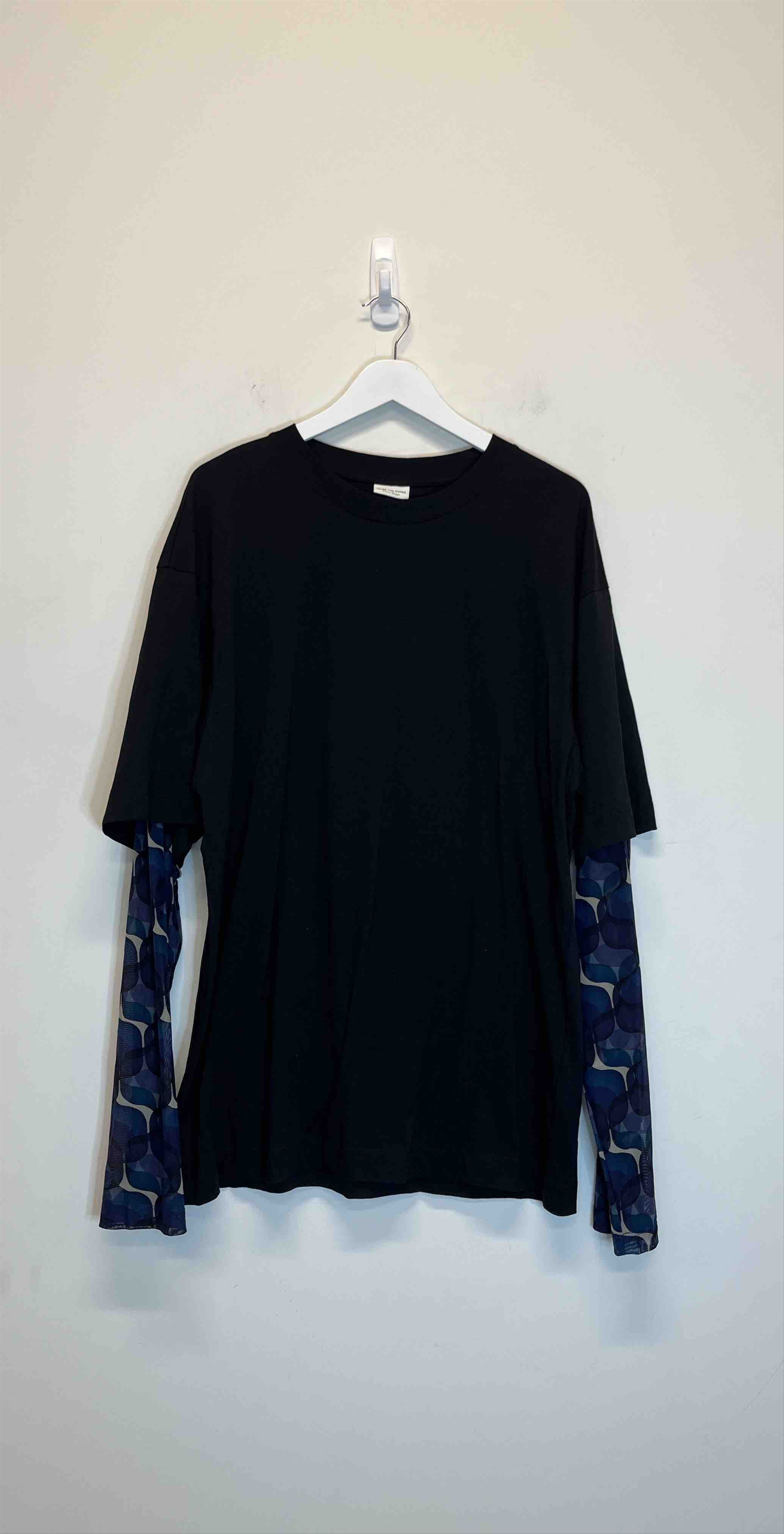 Dries Van Noten Dries Van Noten SS24 Hemal Black Layered Long Sleeve T-Shirt Size US XL / EU 56 / 4 - 13 Thumbnail