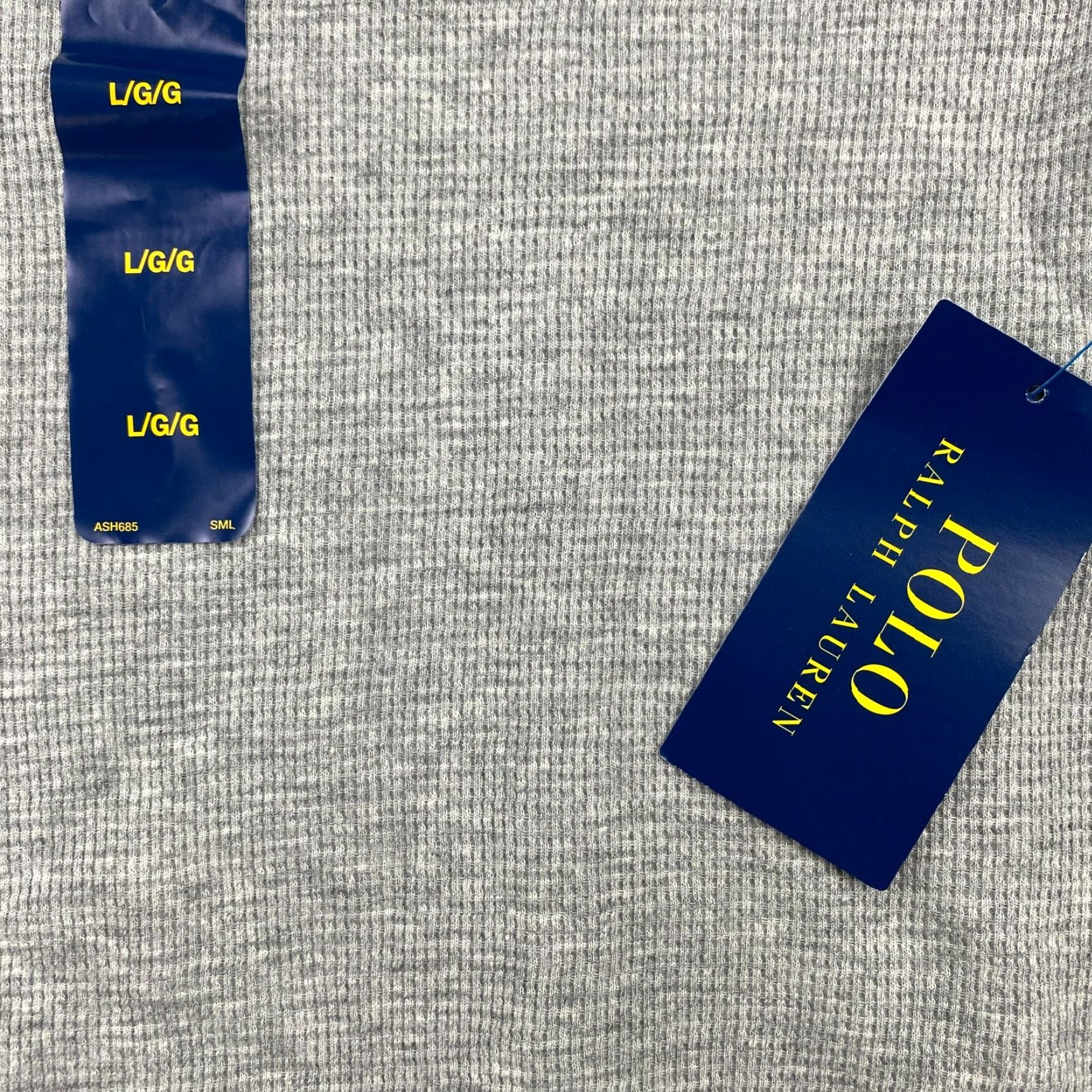 Polo Ralph Lauren VINTAGE Polo Ralph Lauren Thermal Sleep Shirt Men L Gray Waffle Knit Long Sleeve NWT Size US L / EU 52-54 / 3 - 4 Thumbnail