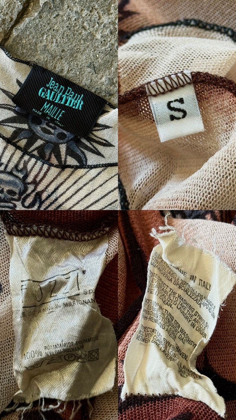 Jean Paul Gaultier Jean Paul Gaultier - SS1996 - Safe Sex Forever - Mesh Top Size US S / EU 44-46 / 1 - 24 Thumbnail