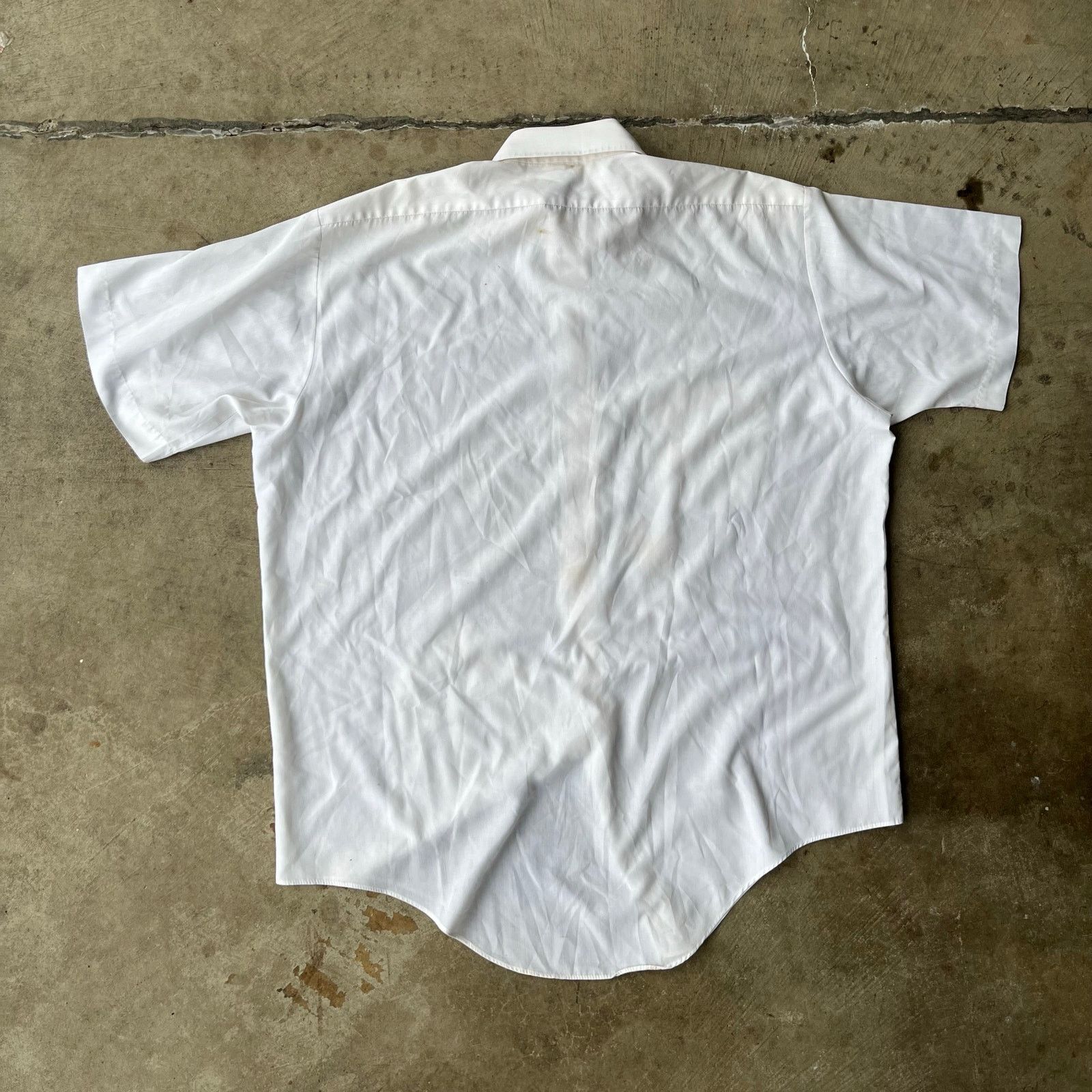 Vintage VINTAGE 60S WHITE BUTTONUP SHIRT MILITARY LARGE Size US L / EU 52-54 / 3 - 2 Thumbnail
