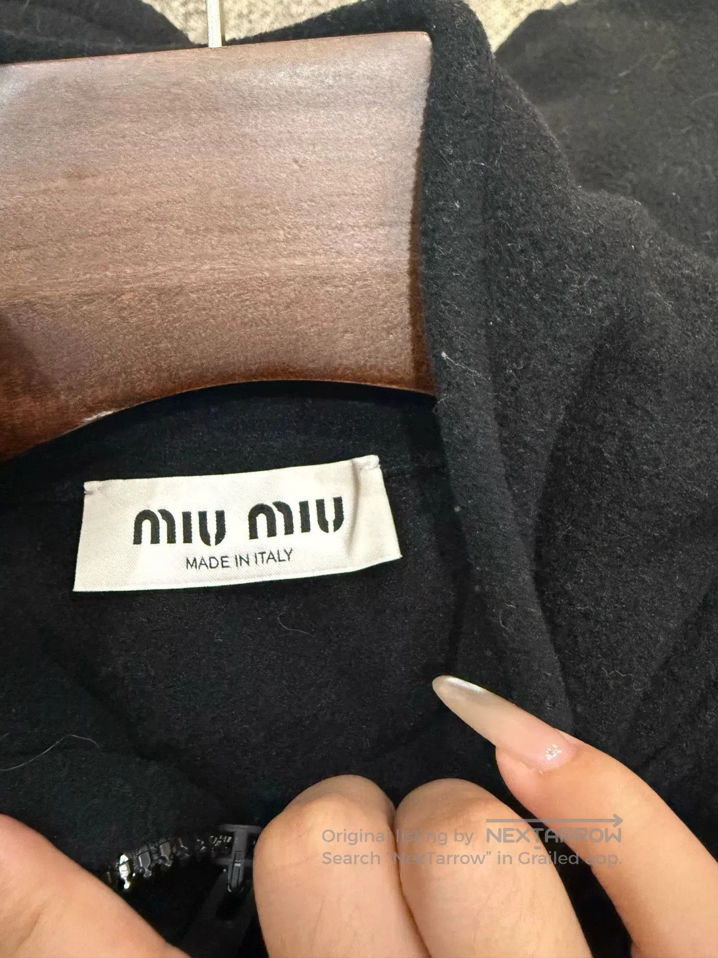 Miu Miu Miu Miu Black Fleece Jacket M. Size M / US 6-8 / IT 42-44 - 3 Thumbnail