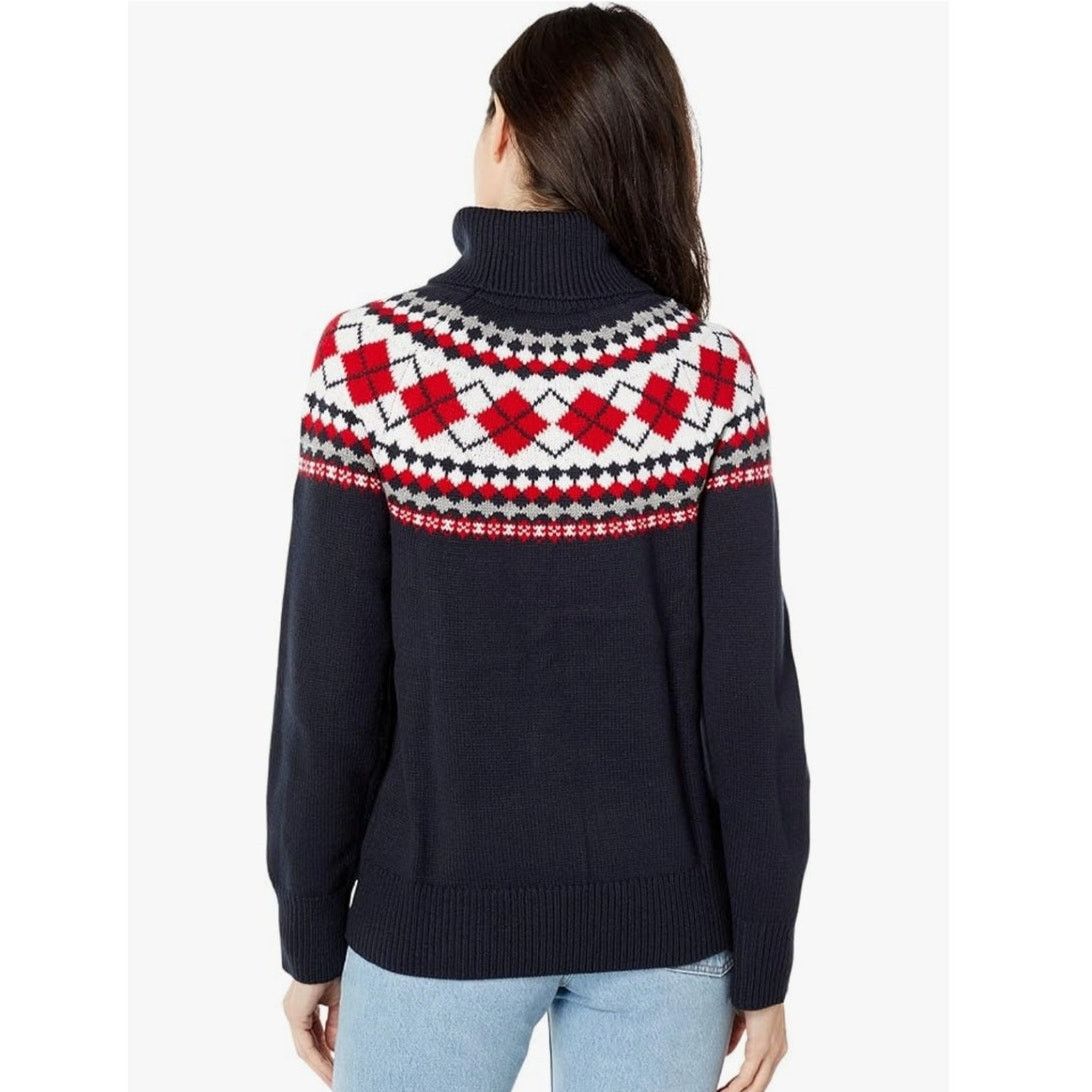 Tommy Hilfiger Tommy Hilfiger Women's XL Festive Turtle Neck Sweater Size XL / US 12-14 / IT 48-50 - 3 Thumbnail