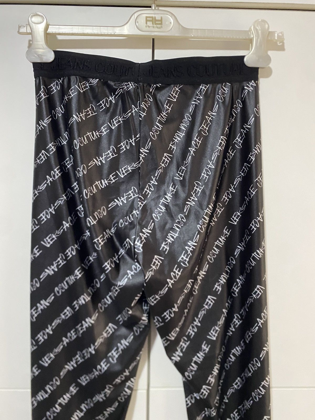 Versace Jeans Couture Leggings Versace Jeans Couture in tessuto stretch logato 44 Size 30" / US 8 / IT 44 - 5 Thumbnail