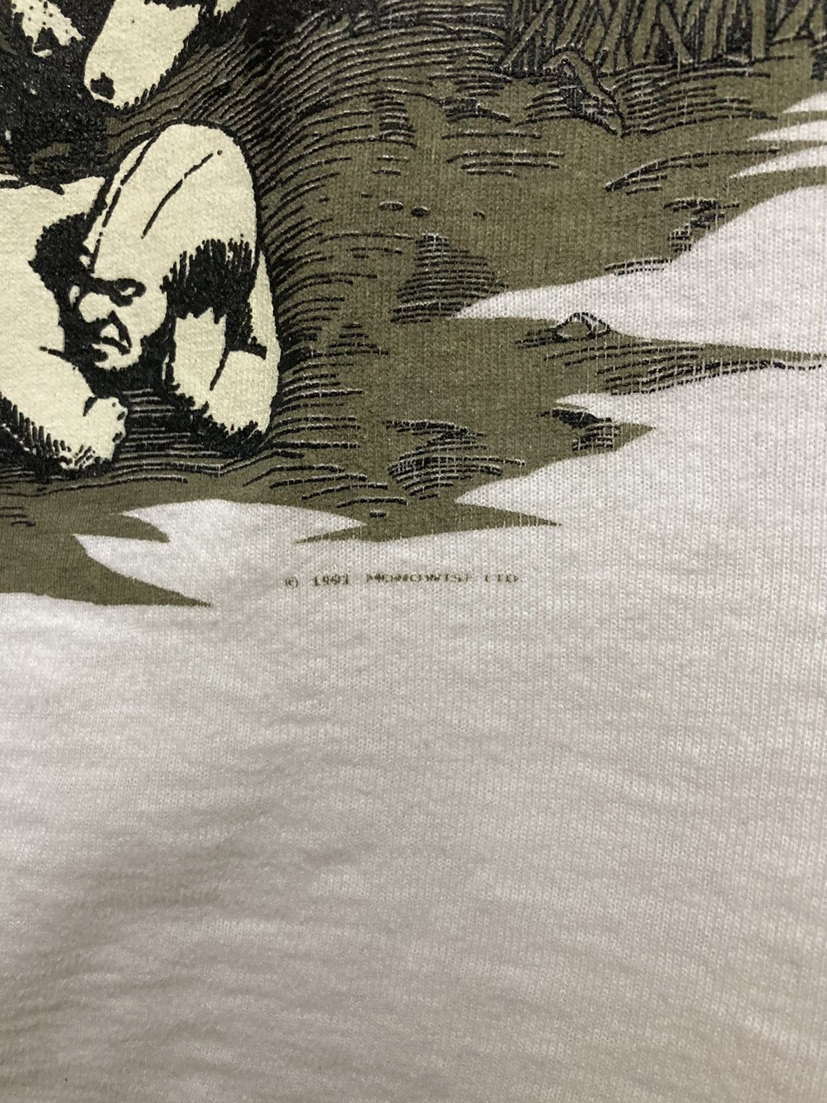 Vintage Vintage Ozzy Osbourne 90s Crucifixion Glow In The Dark T shirt Size XL Size US XL / EU 56 / 4 - 3 Thumbnail