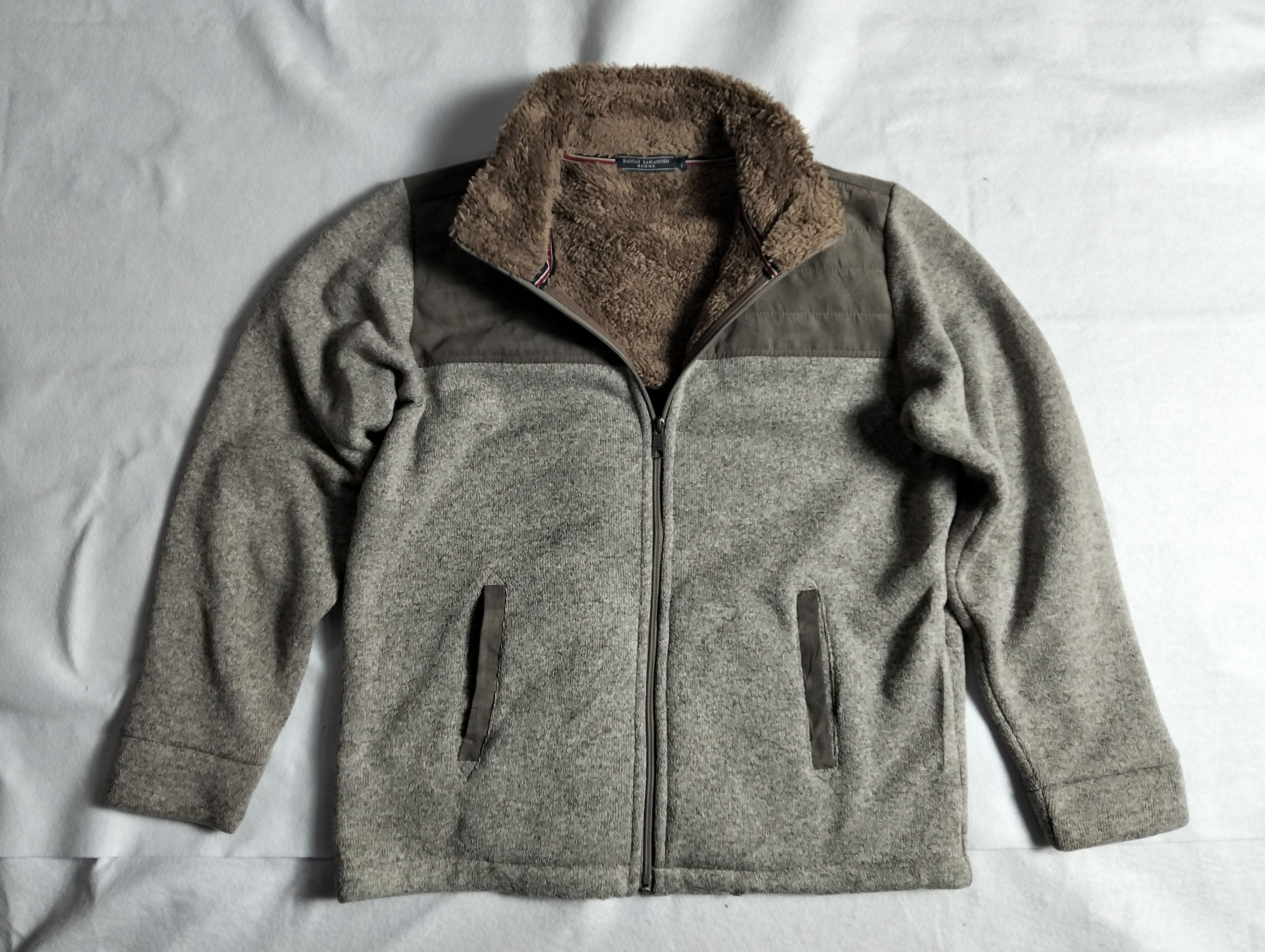 Japanese Brand × Kansai Yamamoto × Vintage 🔥 Kansai Yamamoto Homme Fleece Jacket 🔥 Size US L / EU 52-54 / 3 - 1 Thumbnail