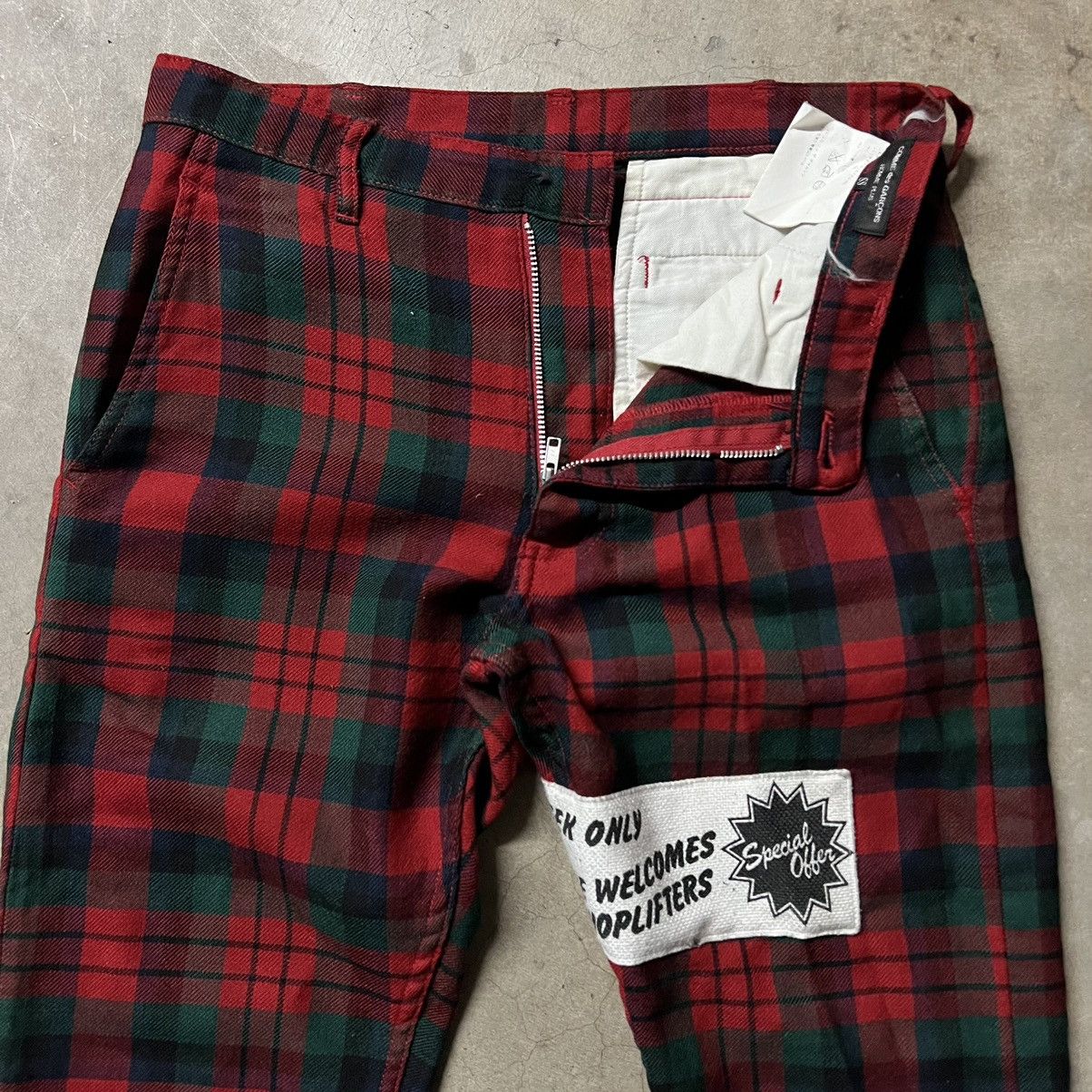 Comme des Garcons × Comme des Garcons Homme Plus × Designer Vintage Comme Des Garcon Homme Plus Plaid Trouser Pants Size US 31 - 6 Thumbnail