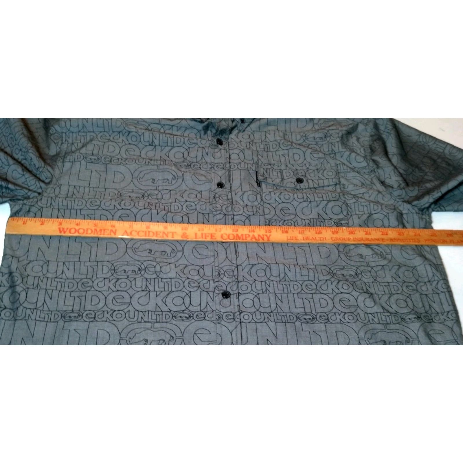 Ecko Unltd. VINTAGE Ecko Unltd Shirt 2XL Gray All Over Print Logo Spellout Streetwear Men T-Shirt Size US XXL / EU 58 / 5 - 7 Thumbnail