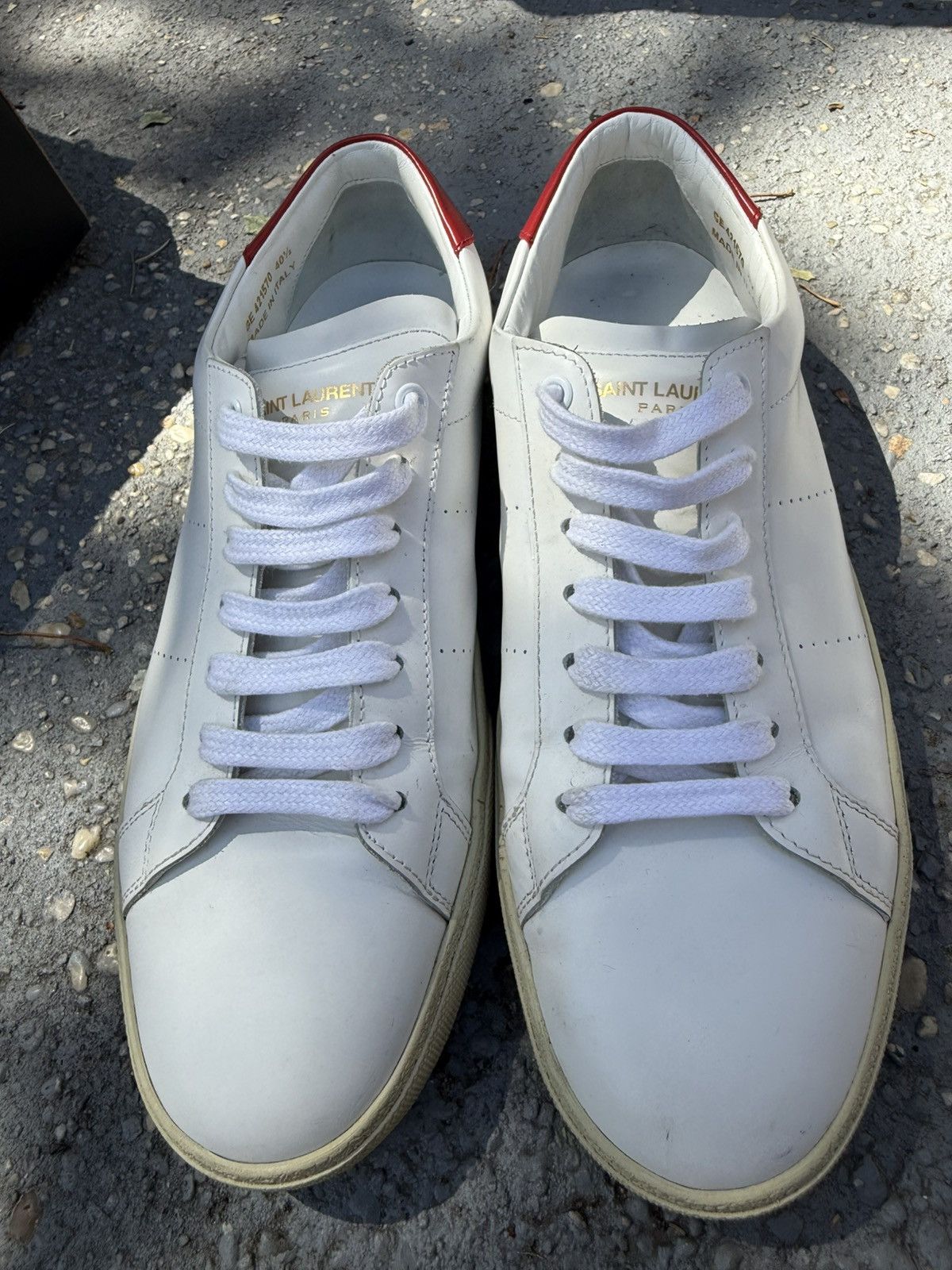 Saint Laurent Paris Saint Laurent Paris Gym Leather Low Top Size US 8 / EU 41 - 1 Thumbnail