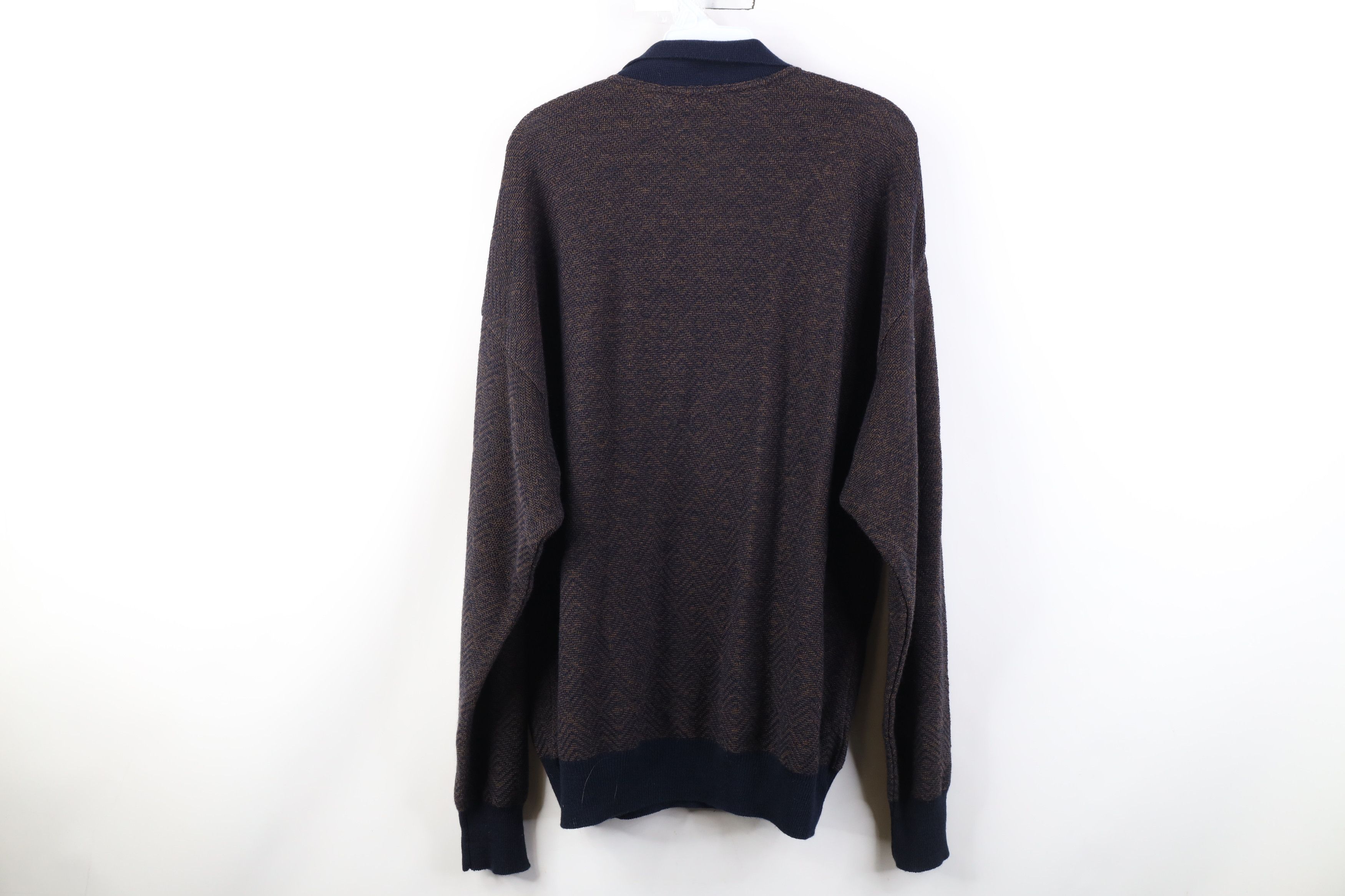 Vintage Vintage 90s Streetwear Knit Collared Pullover Sweater Size US XL / EU 56 / 4 - 9 Thumbnail