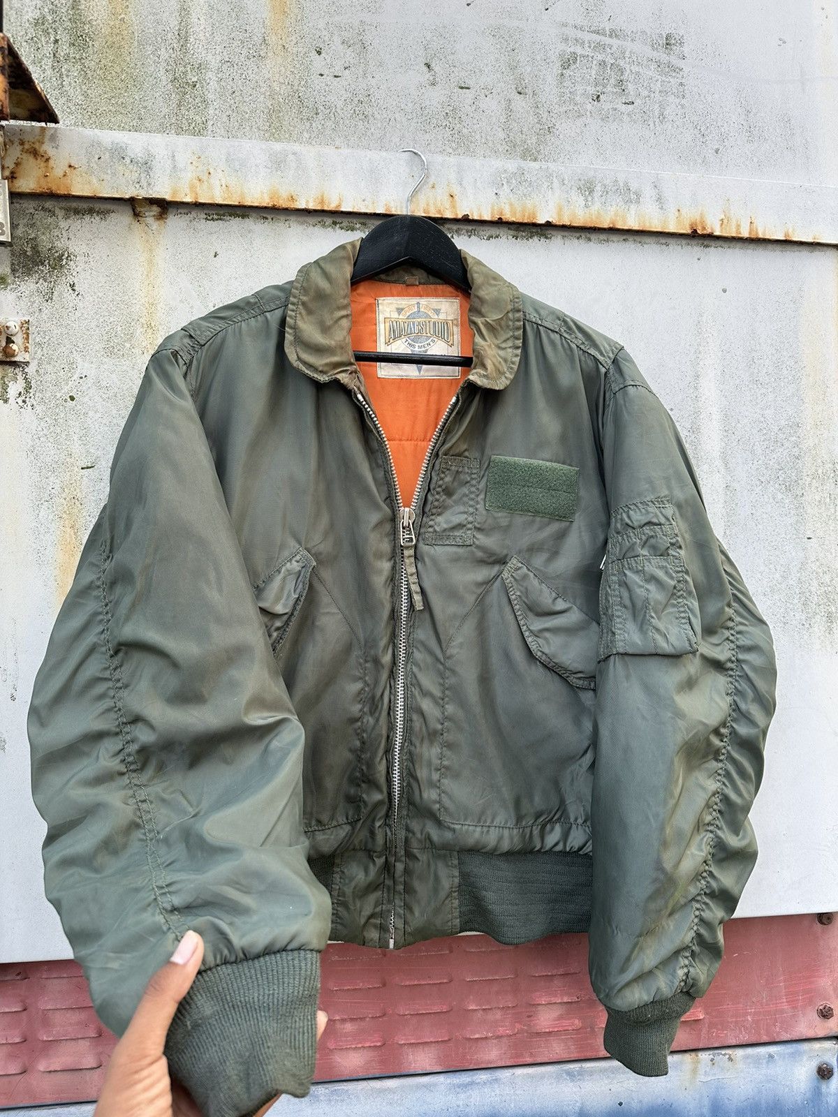 Vintage 🪖Vintage Faded MA-1 Man Intermediate Bomber Jacket Size US M / EU 48-50 / 2 - 7 Thumbnail
