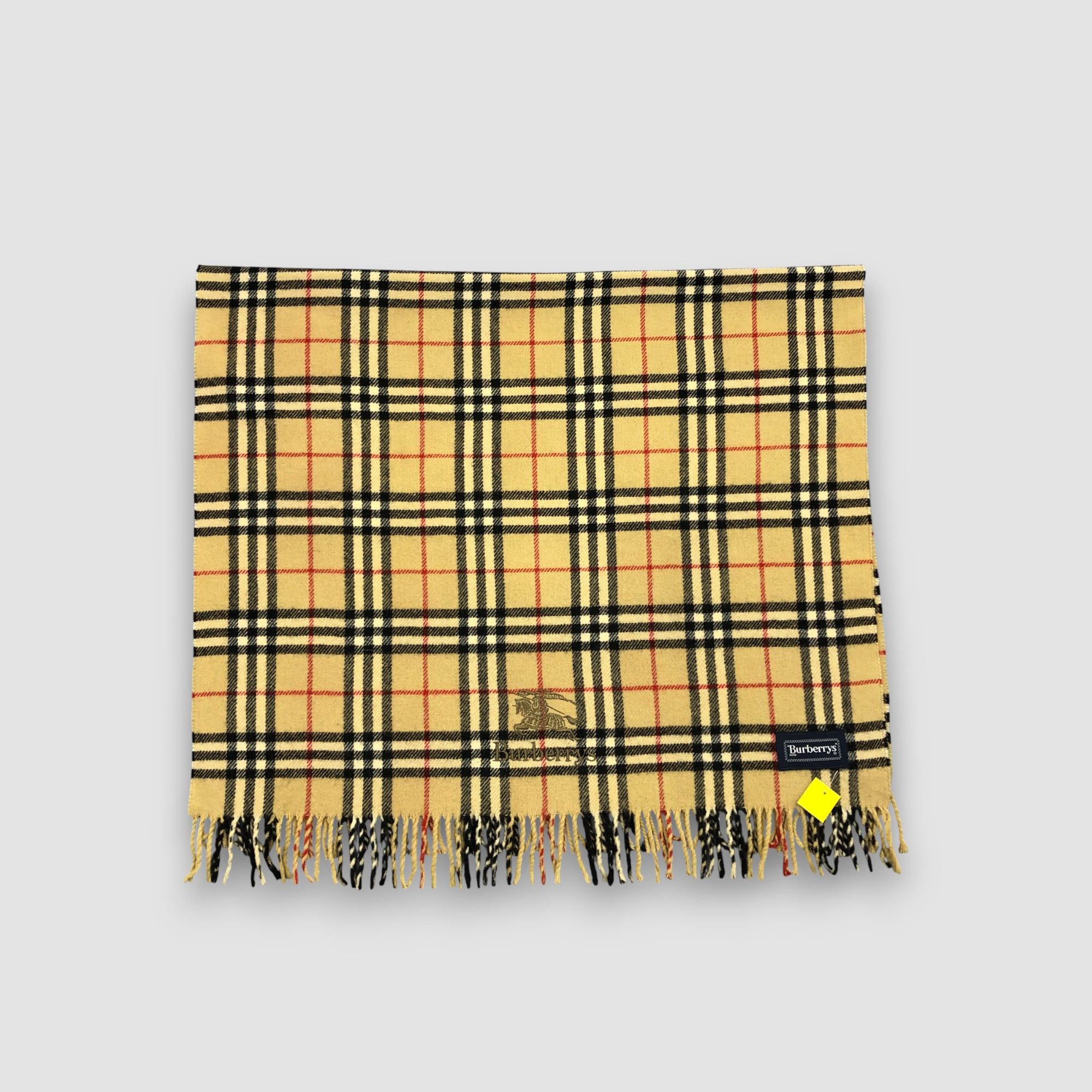 Burberry Vintage Burberry Scarf Muffler Wool Cashmere Scarves. Size ONE SIZE - 3 Thumbnail
