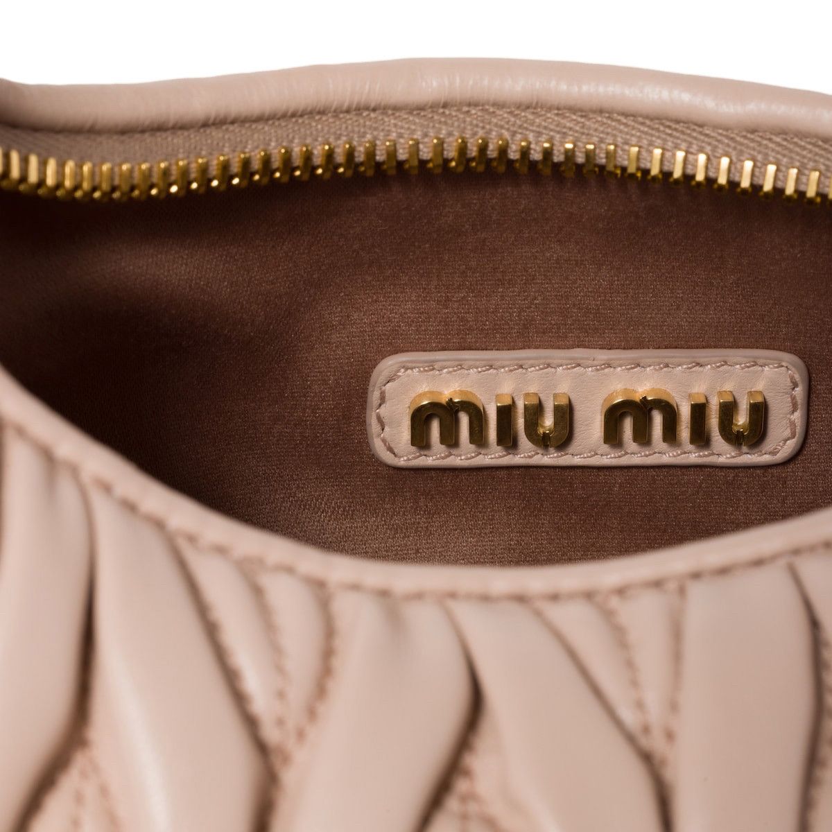 Miu Miu MIU MIU Wander Small $2950 Powder Pink Nappa Leather Hobo Ba Size ONE SIZE - 4 Thumbnail