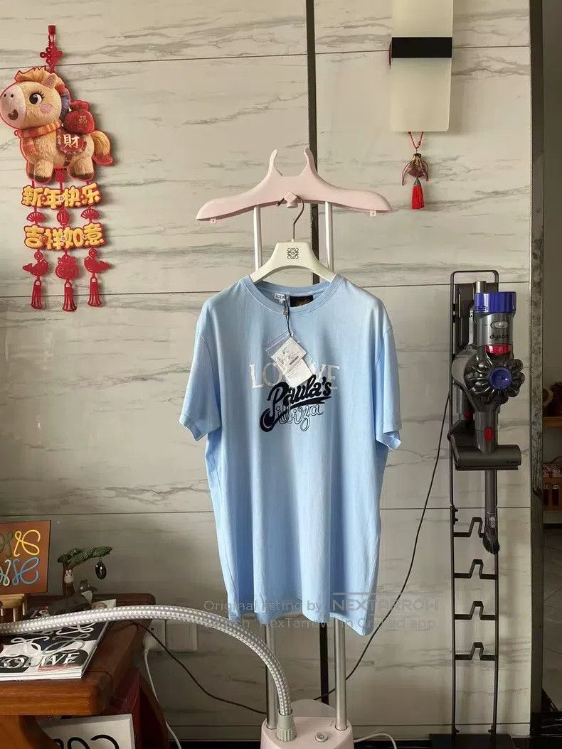 Loewe Loewe Blue Short Sleeve Size L / US 10 / IT 46 - 1 Thumbnail