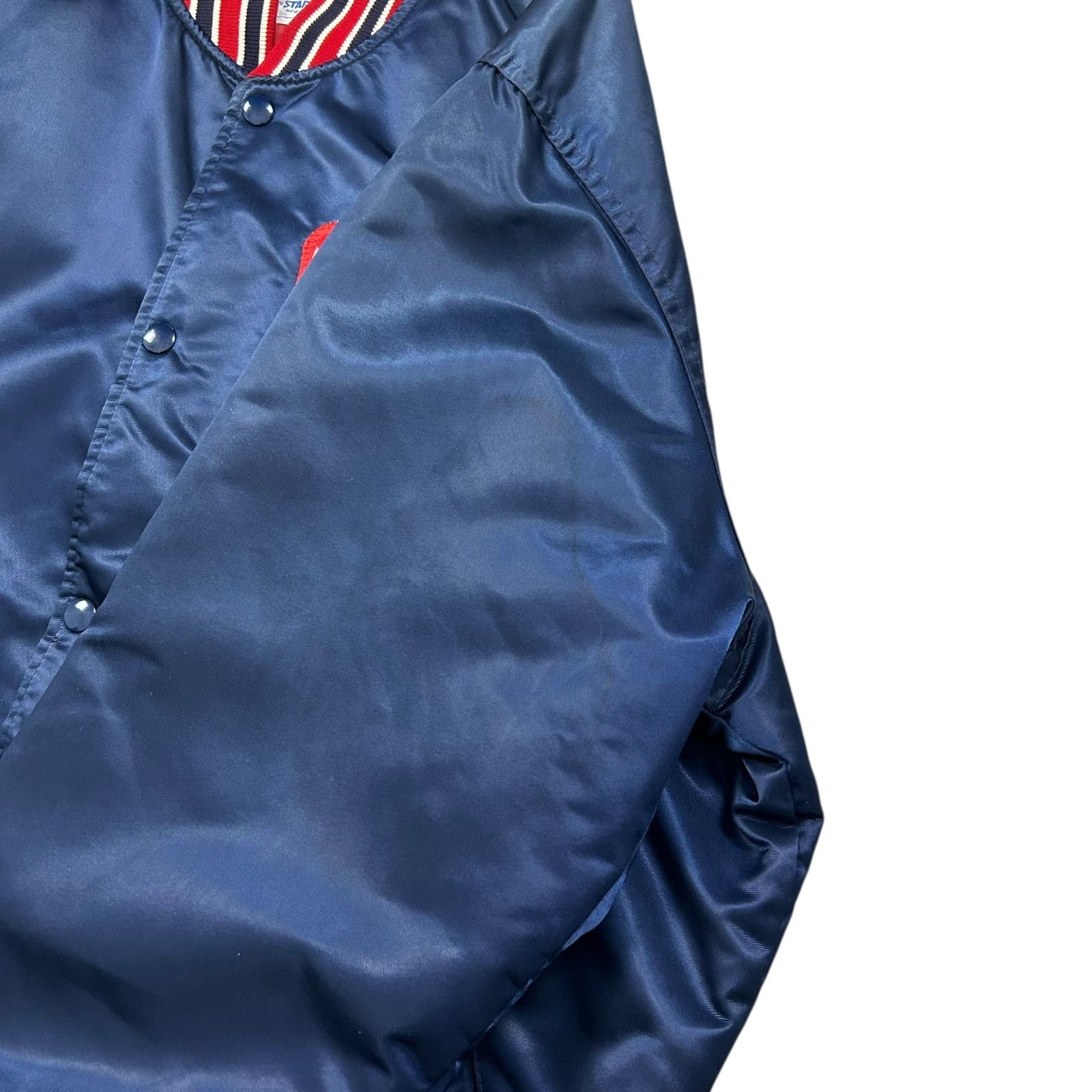 MLB VTG 90s MLB BOSTON RED SOX STARTER SATIN BOMBER JACKET Size US XL / EU 56 / 4 - 6 Thumbnail