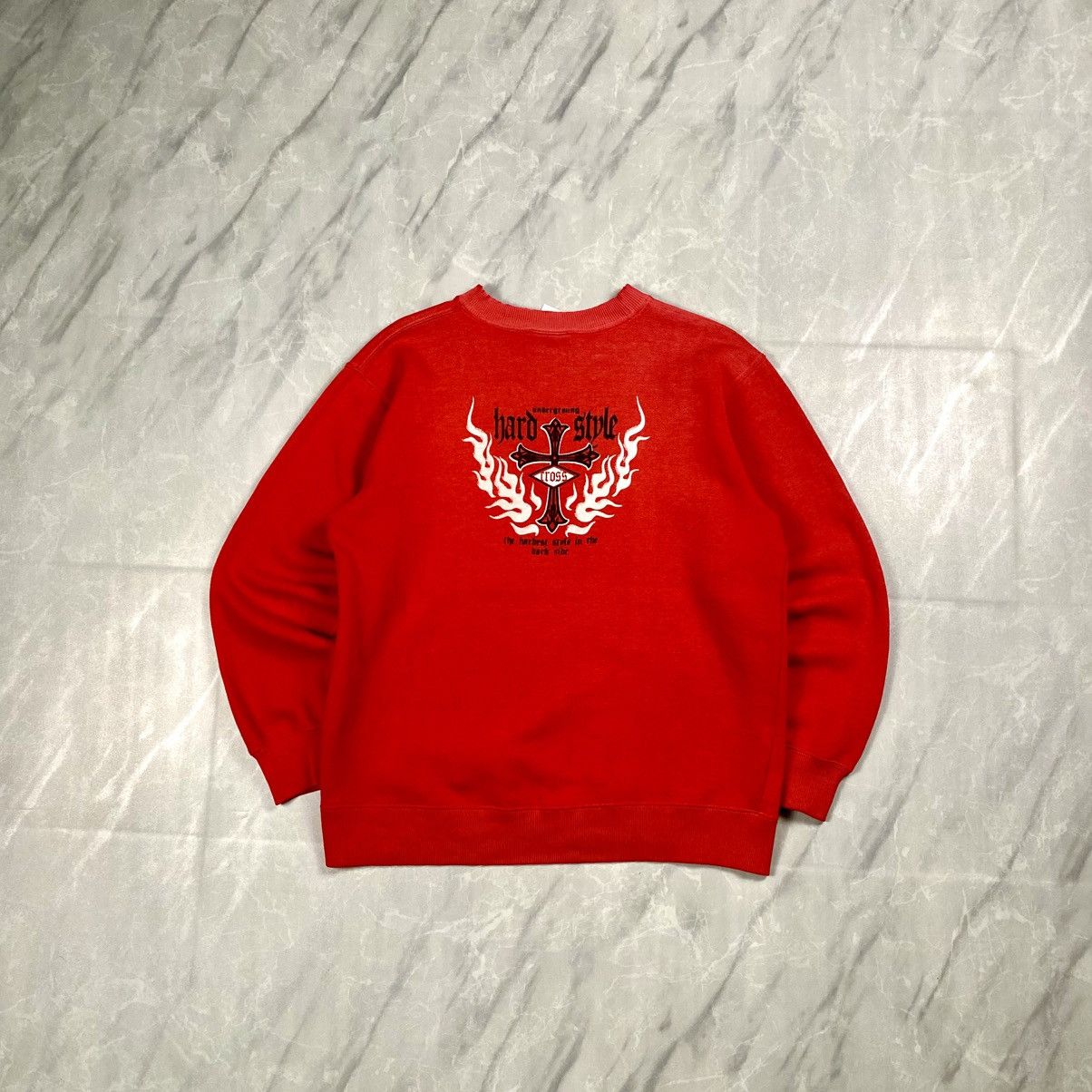 Affliction Vintage y2k Neyries Underground Hard Style Cross Crewneck Size US M / EU 48-50 / 2 - 1 Thumbnail