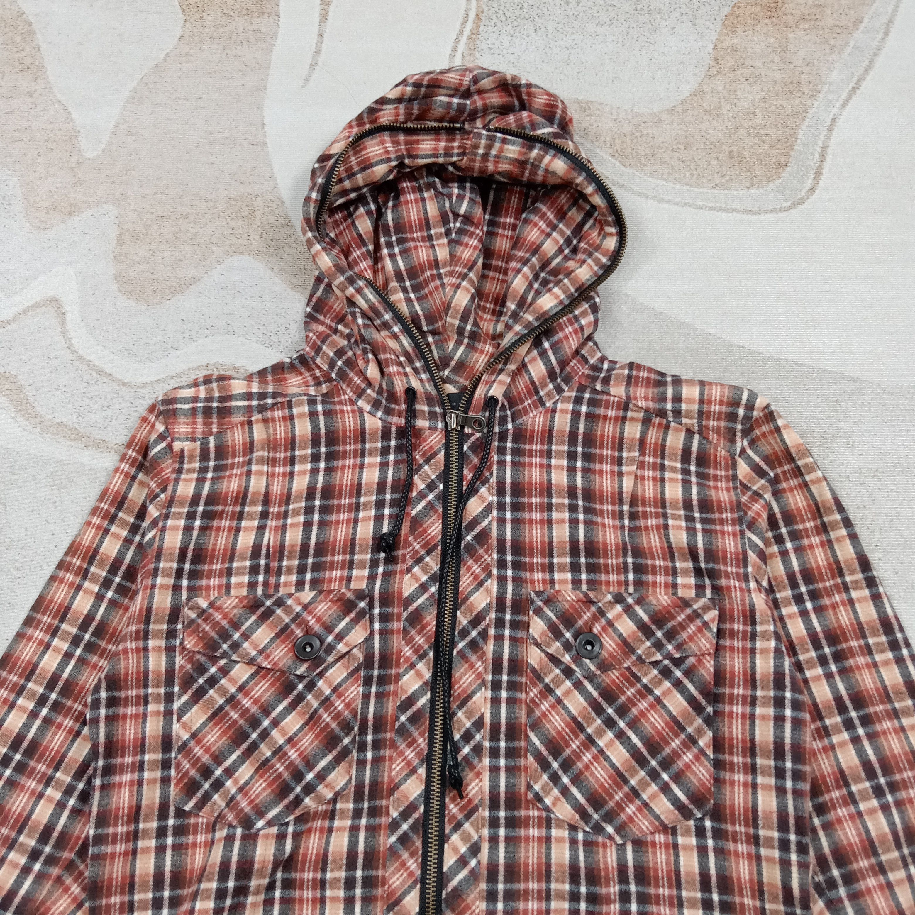 Schlussel Schlussel Japanese Brand Flannel Hoodies Jacket C283N16 Size US XS / EU 42 / 0 - 2 Thumbnail