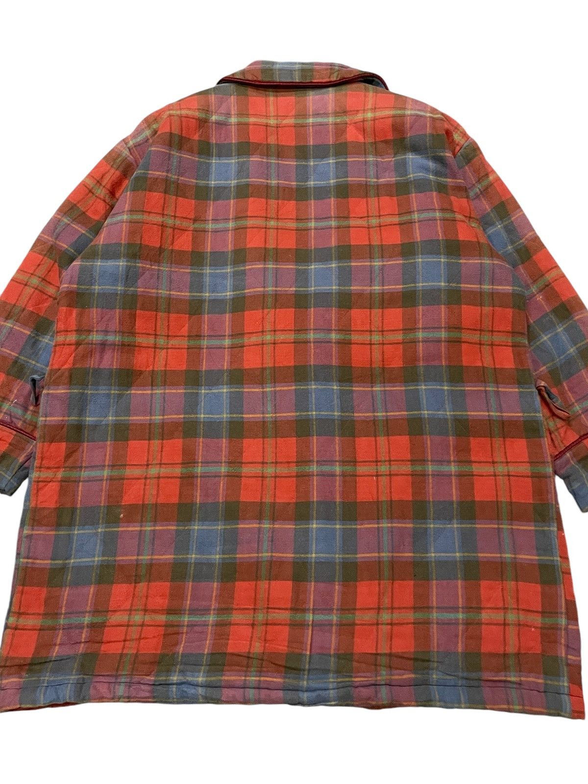 Vintage × Yves Saint Laurent Vintage YSL Checks Plaid bath robe Embroidered Jacket Size US M / EU 48-50 / 2 - 9 Thumbnail