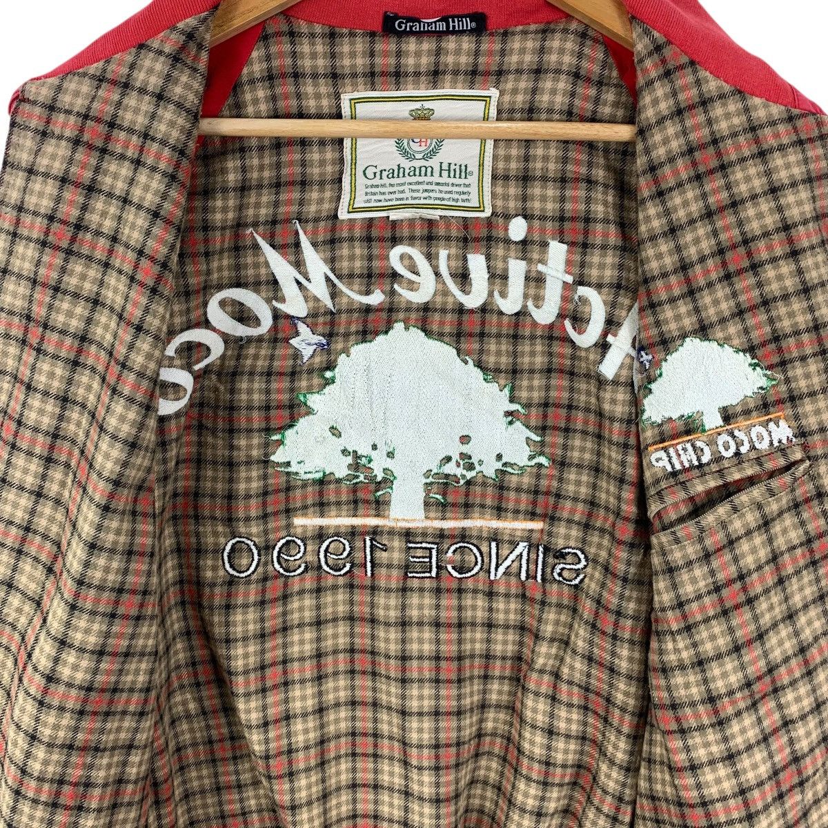 Vintage Vintage GRAHAM HILL Moco Chip Classic Cut Jacket Tartan Size US L / EU 52-54 / 3 - 10 Thumbnail