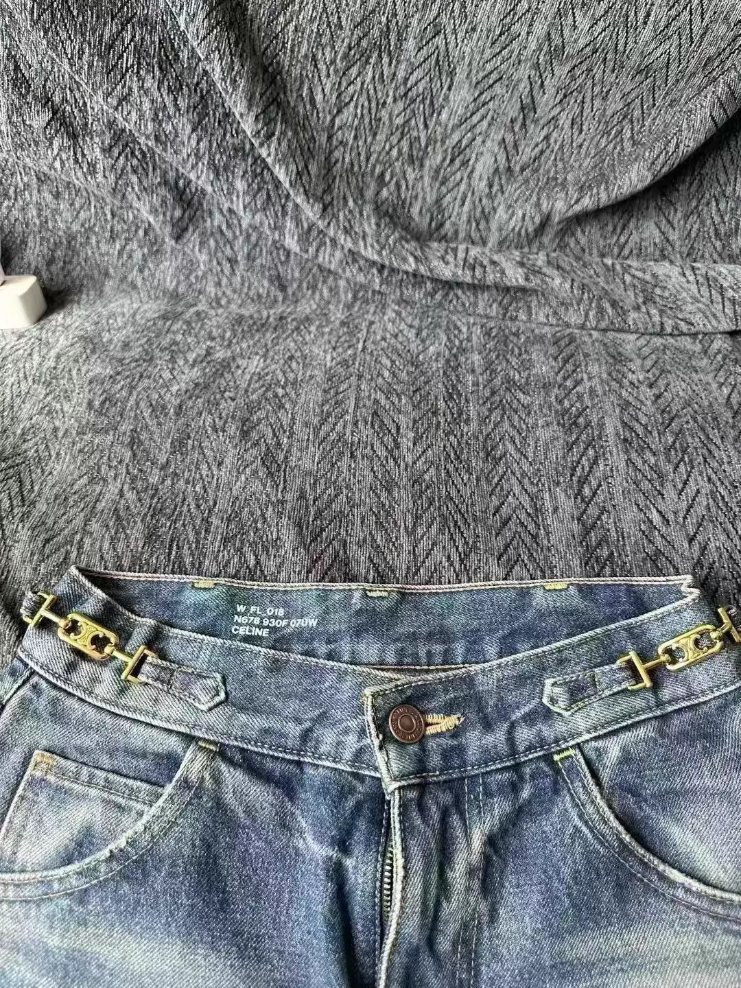 Celine Celine Triomphe Dylan Jeans 25 98 new Size 25" / US 0 / IT 36 - 3 Thumbnail