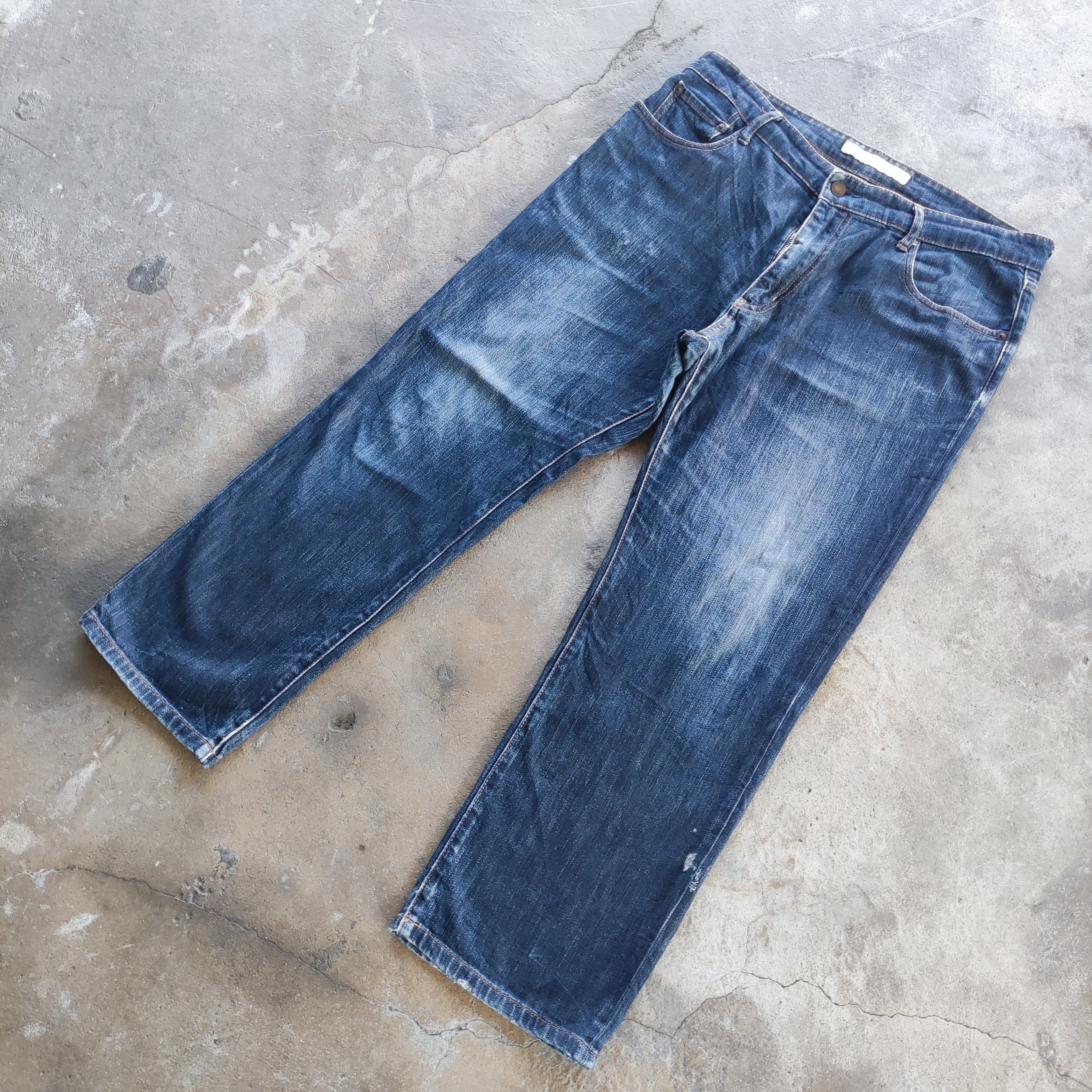 Japanese Brand Vintage Japanese Brand Buggy Jeans Ripped Pants Size US 36 / EU 52 - 2 Thumbnail