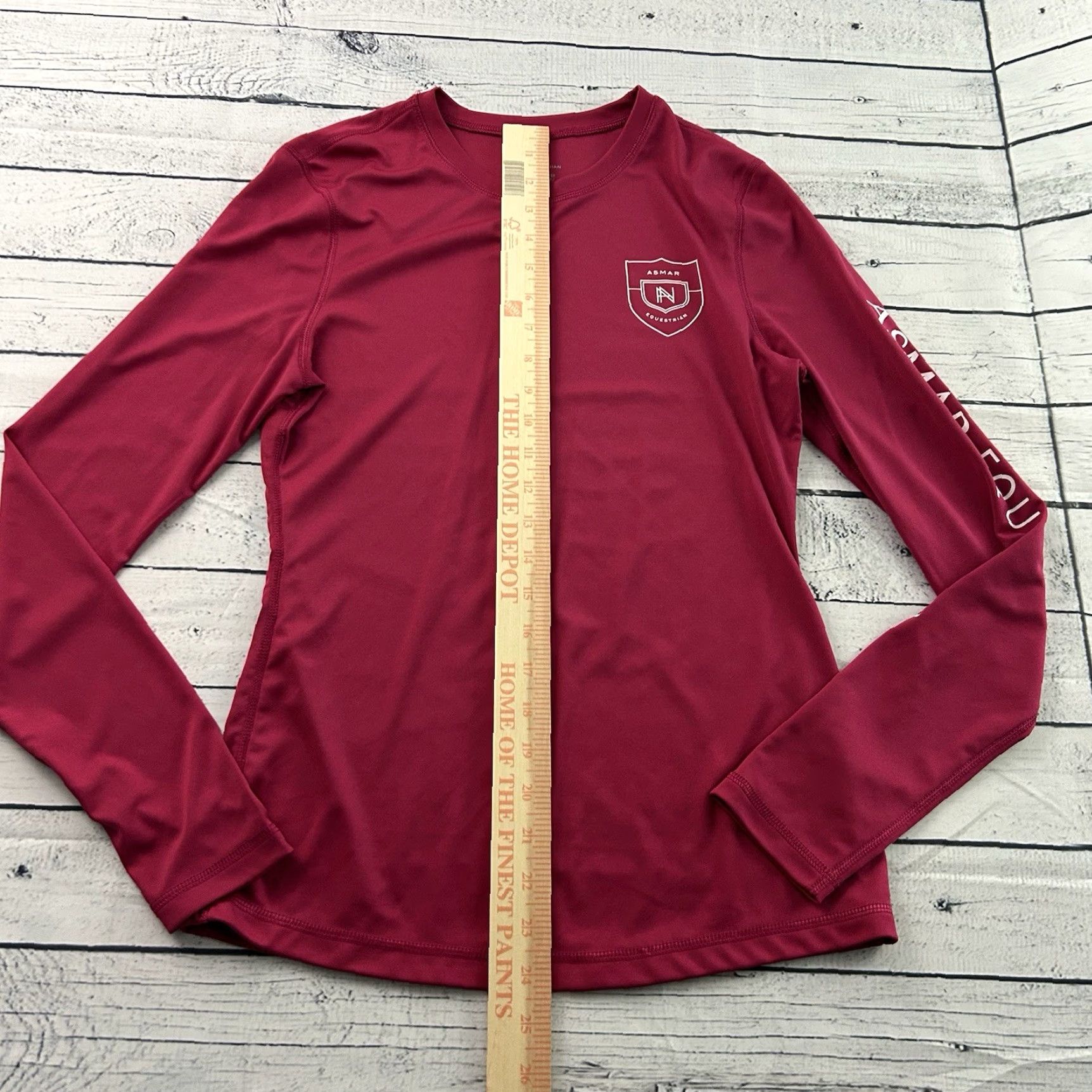 Pinko Asmar Equestrian Long Sleeve T-Shirt Women S Pink Polyester Recycled Size S / US 4 / IT 40 - 4 Thumbnail