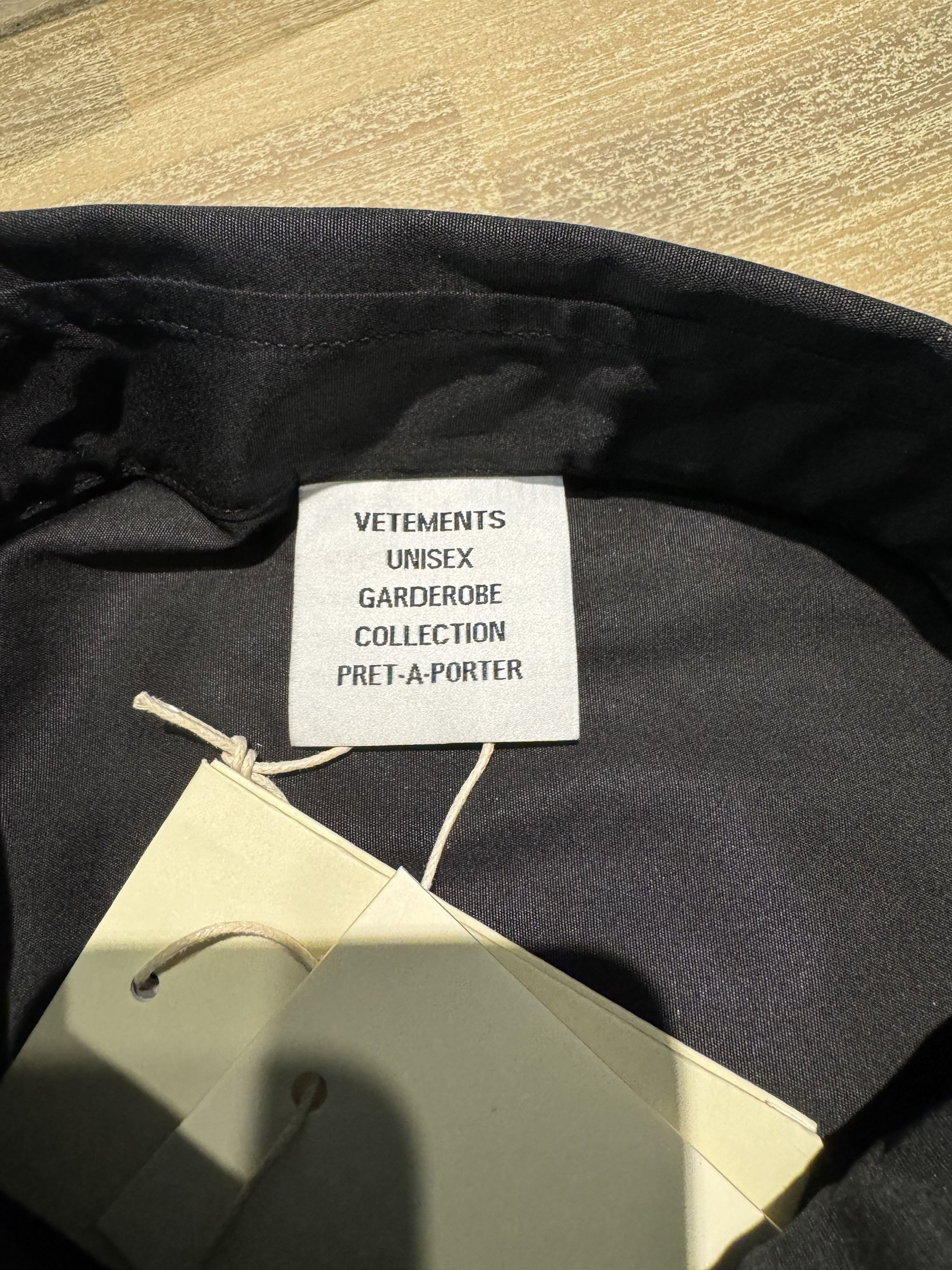Vetements BLACK HAUTE COUTURE CROPPED SHIRT Size US XL / EU 56 / 4 - 3 Thumbnail