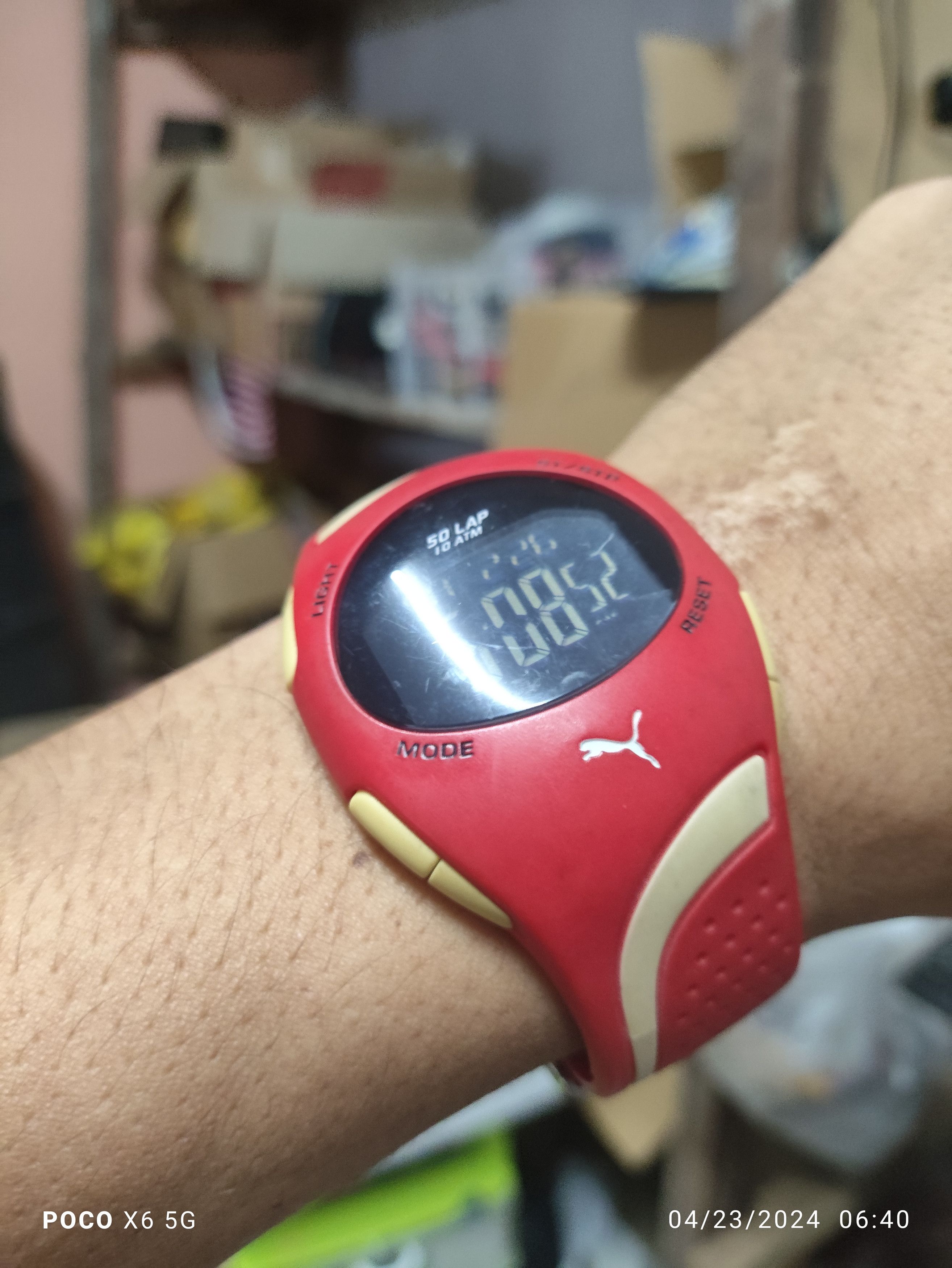 Puma Vintage DIGITAL PUMA WATCH (RED MONSTER GENGSTER) Size ONE SIZE - 2 Thumbnail